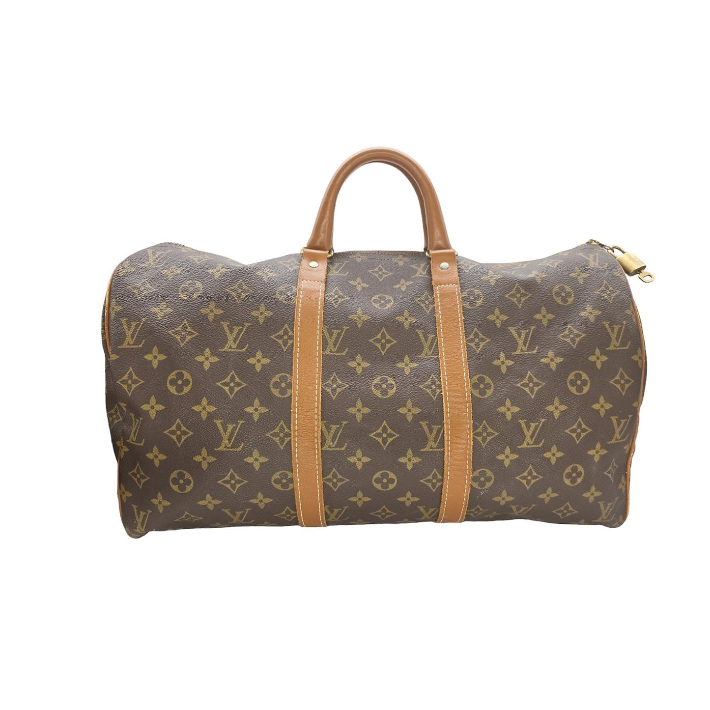 Louis Vuitton 70s French Company Monogram Keepall 45 Bag