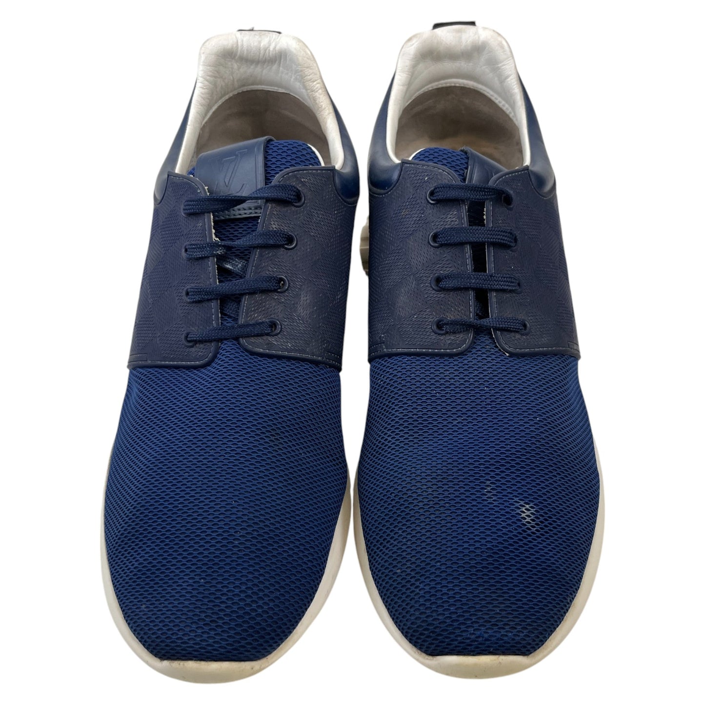 Men's Damier Runners Low Trainers Blue Size EU 45 / UK 11