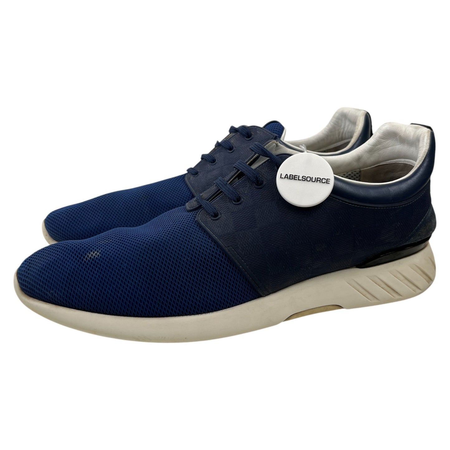 Men's Damier Runners Low Trainers Blue Size EU 45 / UK 11