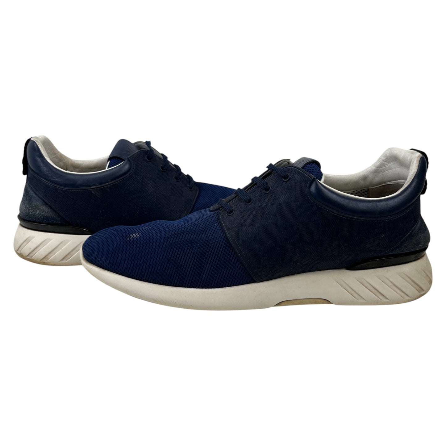 Men's Damier Runners Low Trainers Blue Size EU 45 / UK 11