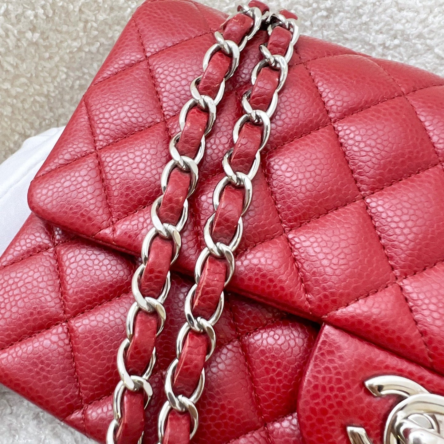 GLM-Medium Classic Flap CF in Red Caviar and SHW
