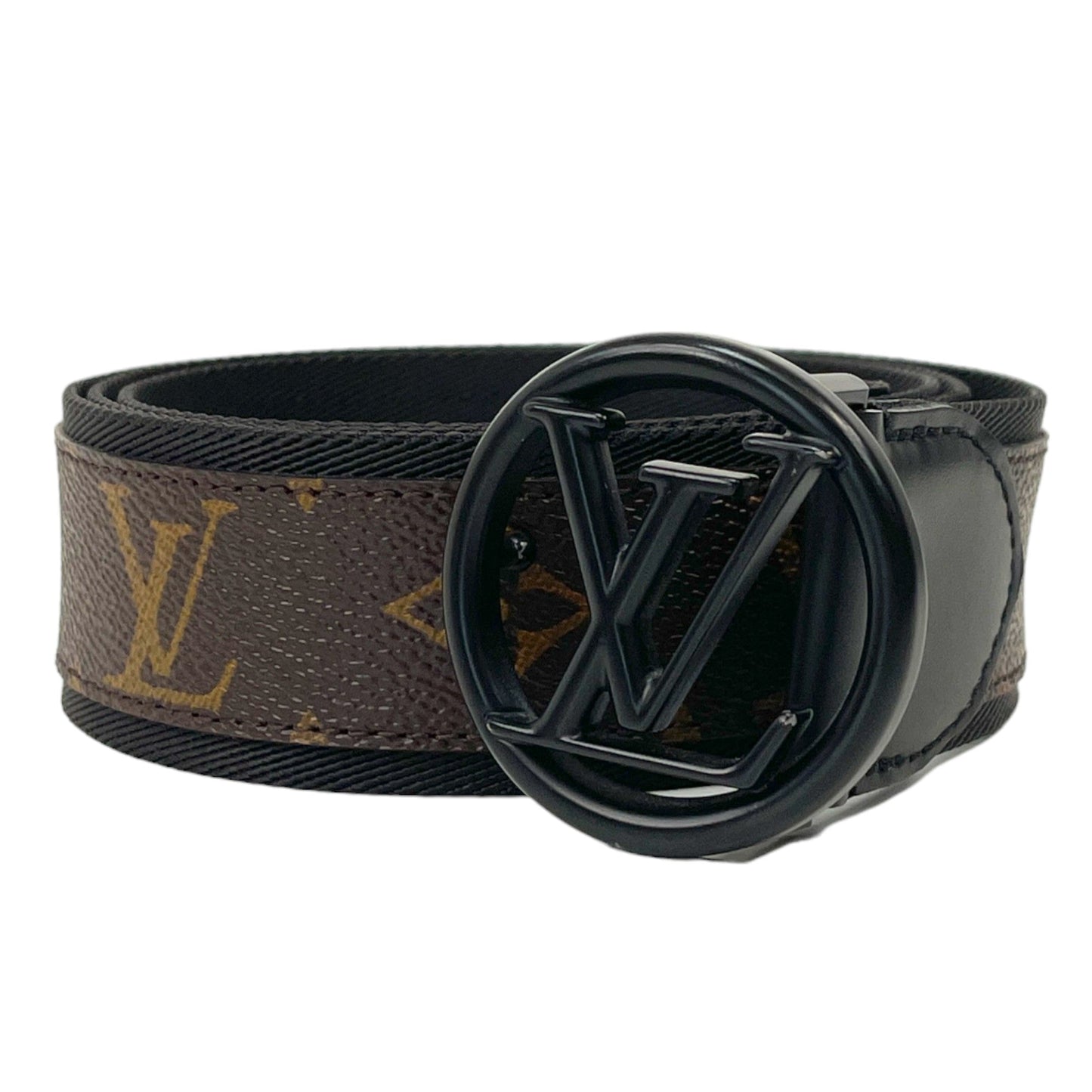 Men's Monogram Belt Brown Size Waist 32"
