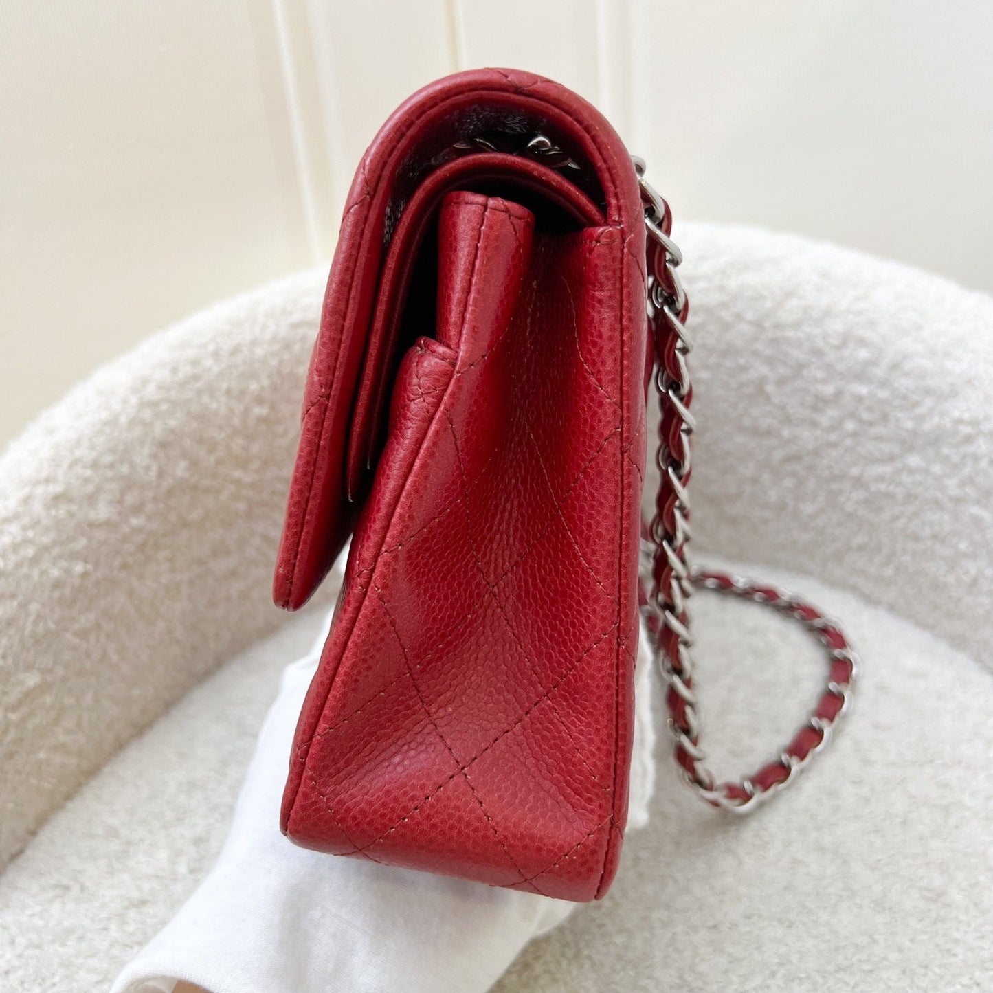 GLM-Medium Classic Flap CF in Red Caviar and SHW
