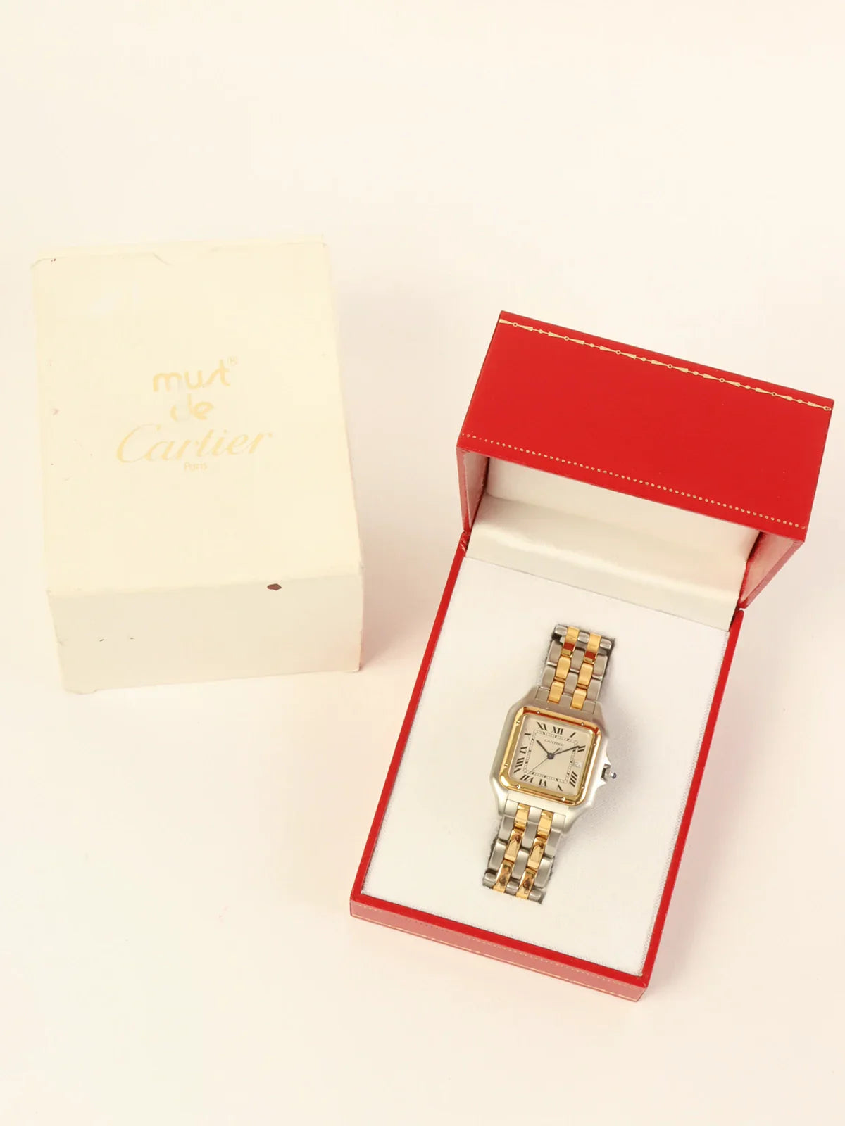 CARTIER Panthere Lm 2Row Silver/Gold
