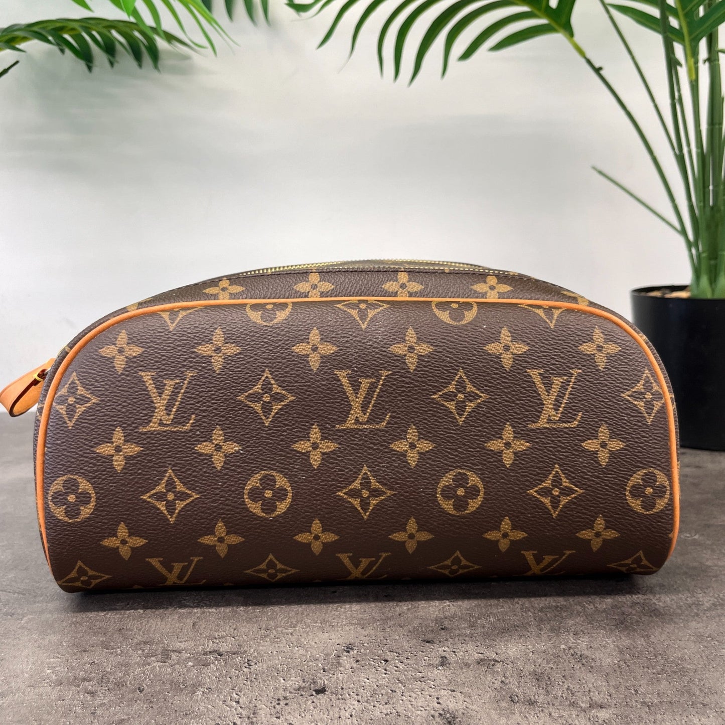 Men's Dopp Kit Toiletry Monogram Toiletry Bag Brown