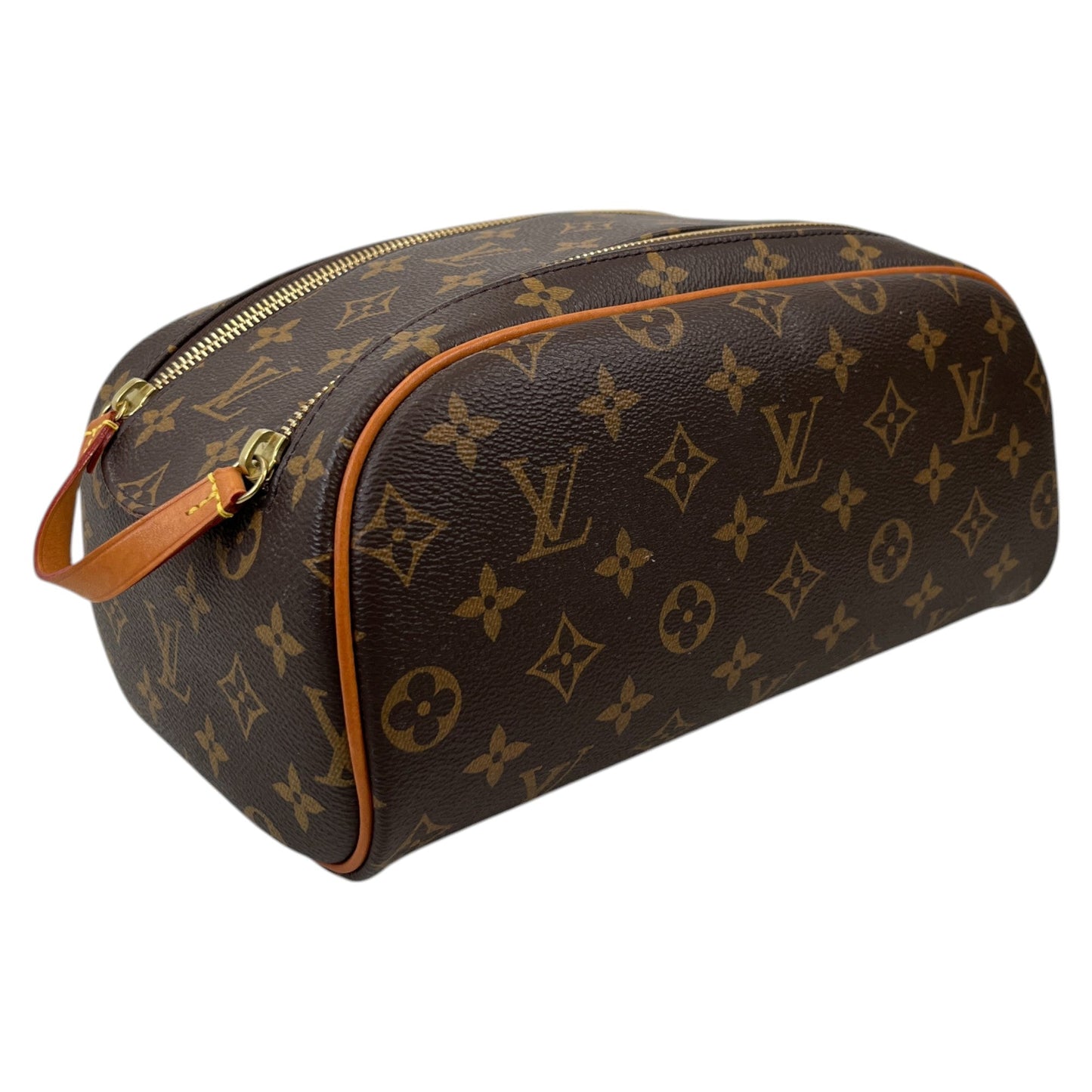Men's Dopp Kit Toiletry Monogram Toiletry Bag Brown