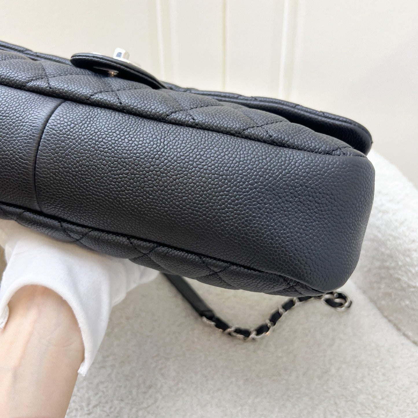 GLM-Easy Caviar Jumbo Flap in Black Caviar and SHW