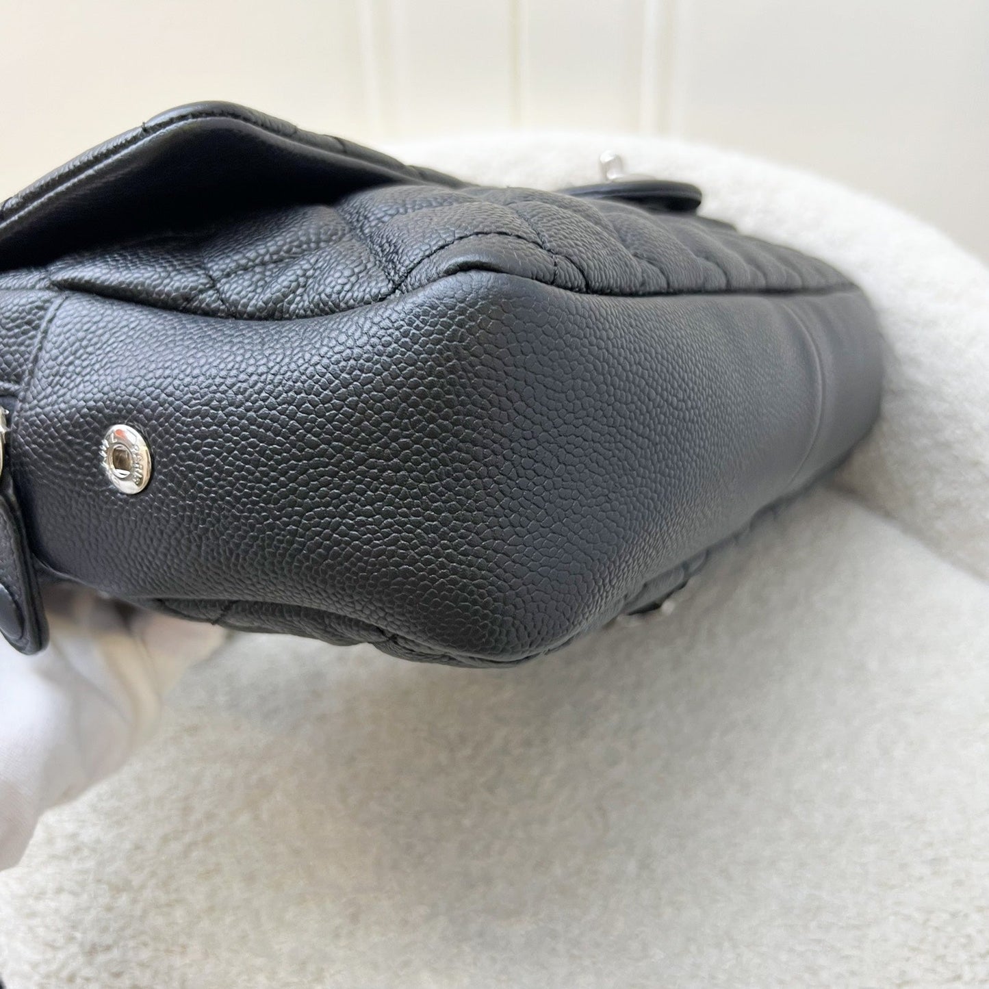 GLM-Easy Caviar Jumbo Flap in Black Caviar and SHW