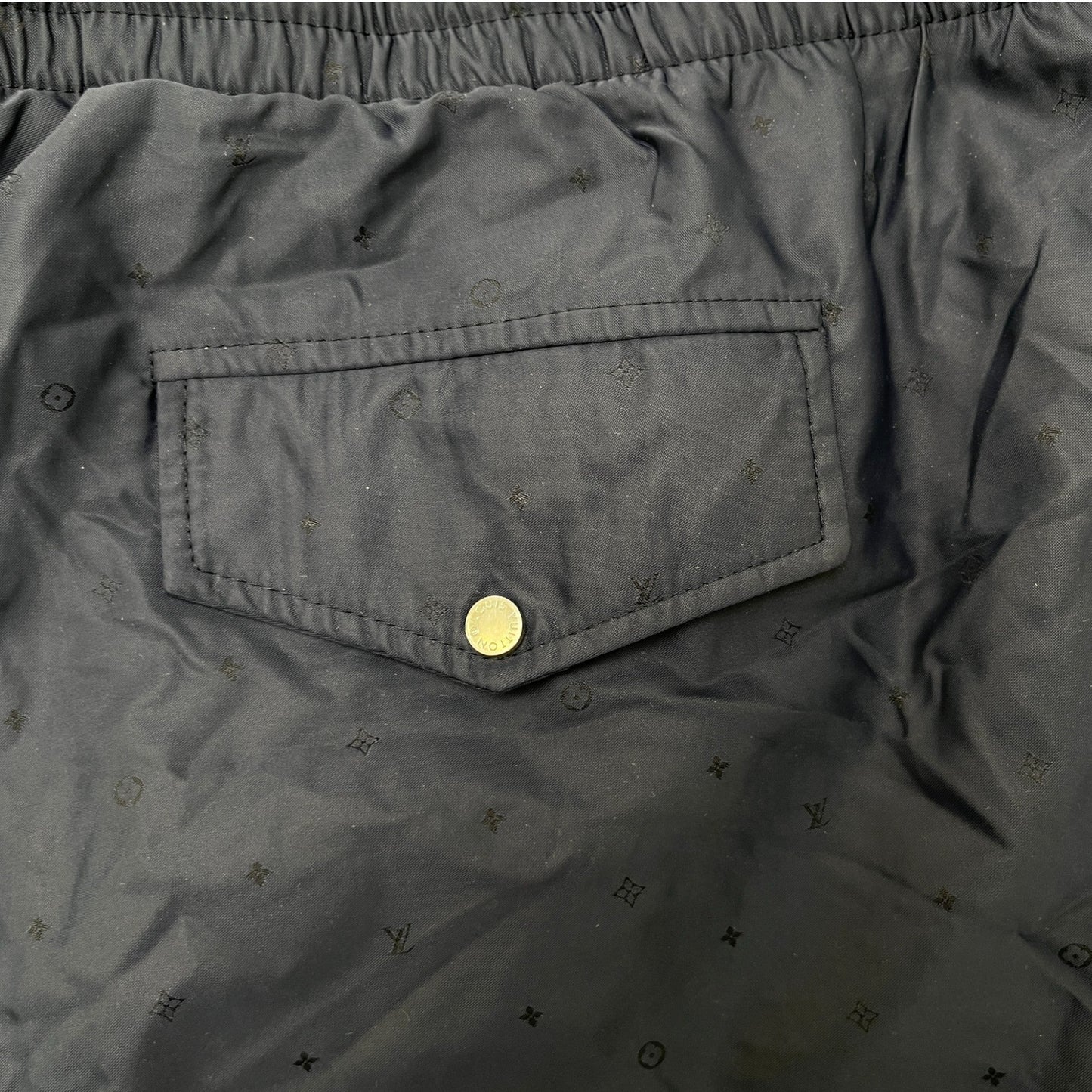 Men's Monogram Swim Shorts Navy Size M