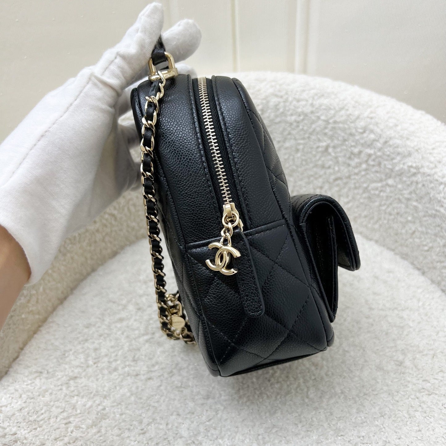 GLM-24C Mini Backpack in Caviar and LGHW (Model: AP3753)