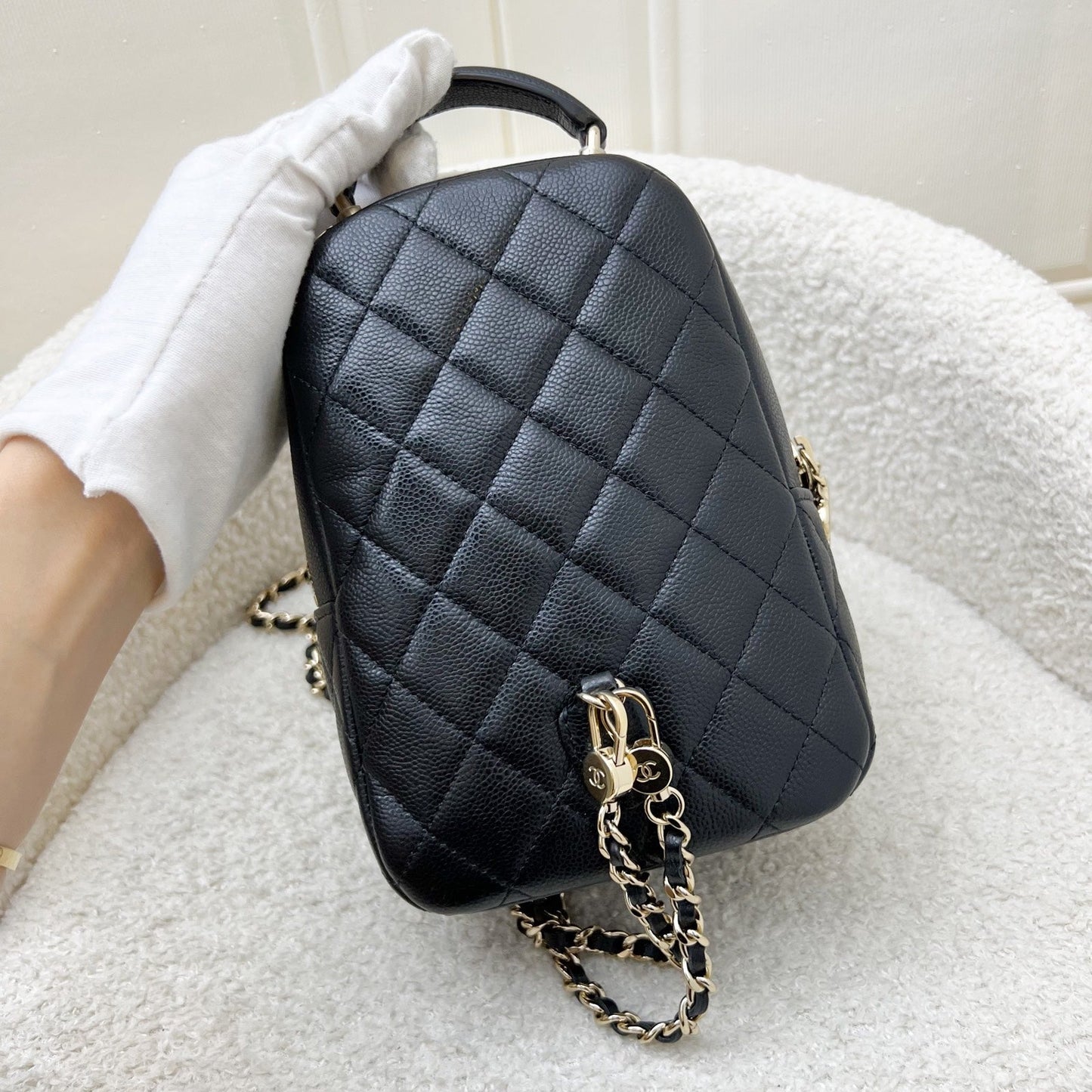 GLM-24C Mini Backpack in Caviar and LGHW (Model: AP3753)