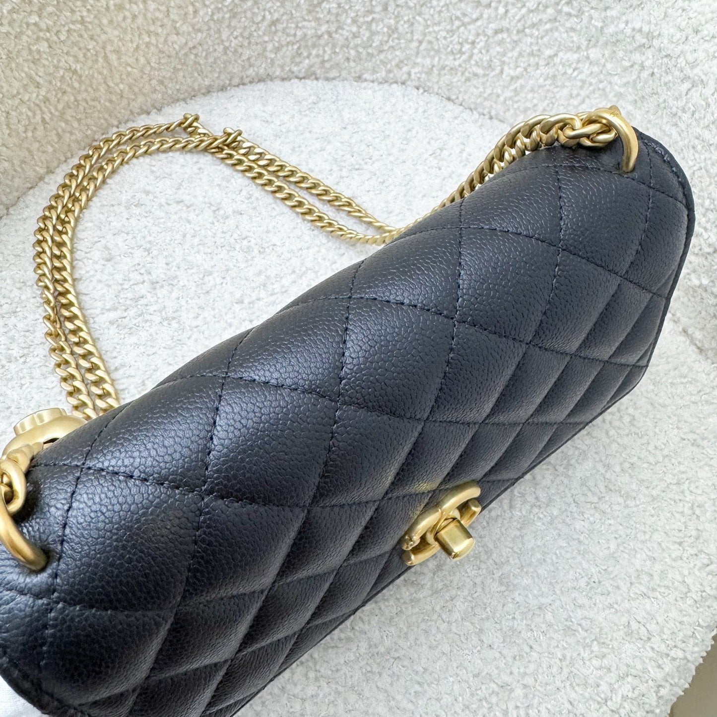 GLM-24P Heart Adjustable Wallet on Chain WOC in Black Caviar and AGHW (Model: AP3201)