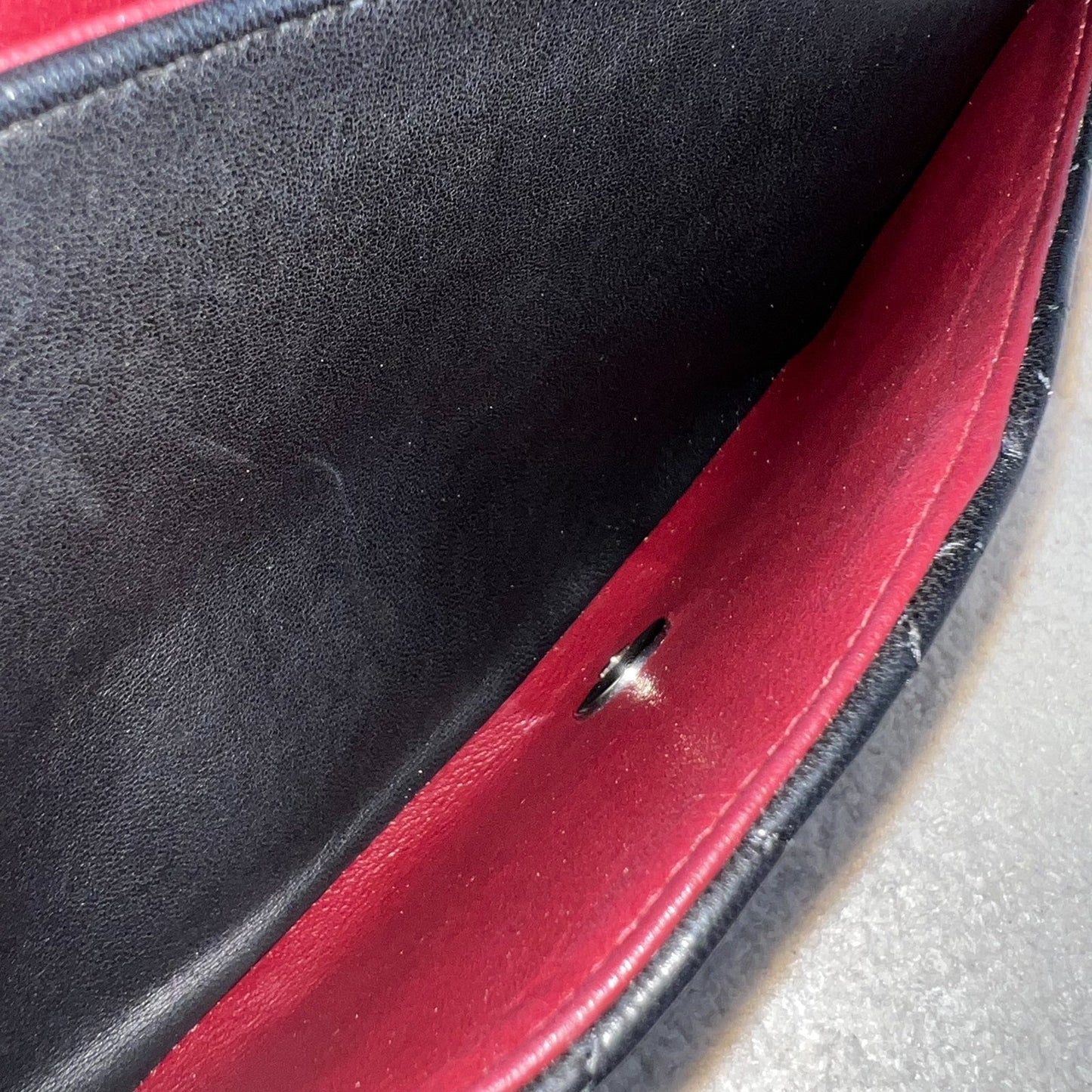 GLM-Medium Classic Flap CF in Black Lambskin and SHW