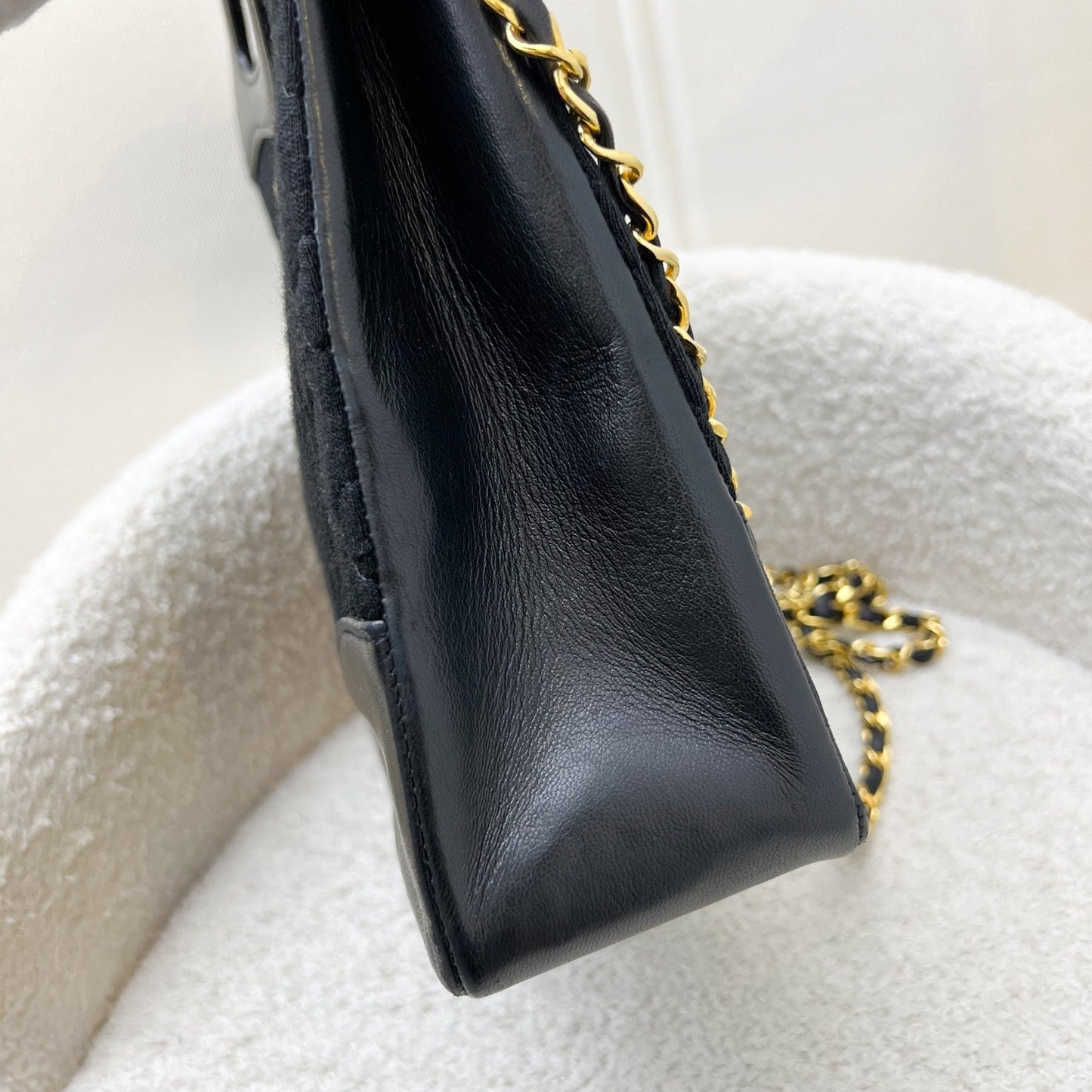 GLM-Large  31 Bag in Black Fabric and Lambskin and 24K GHW