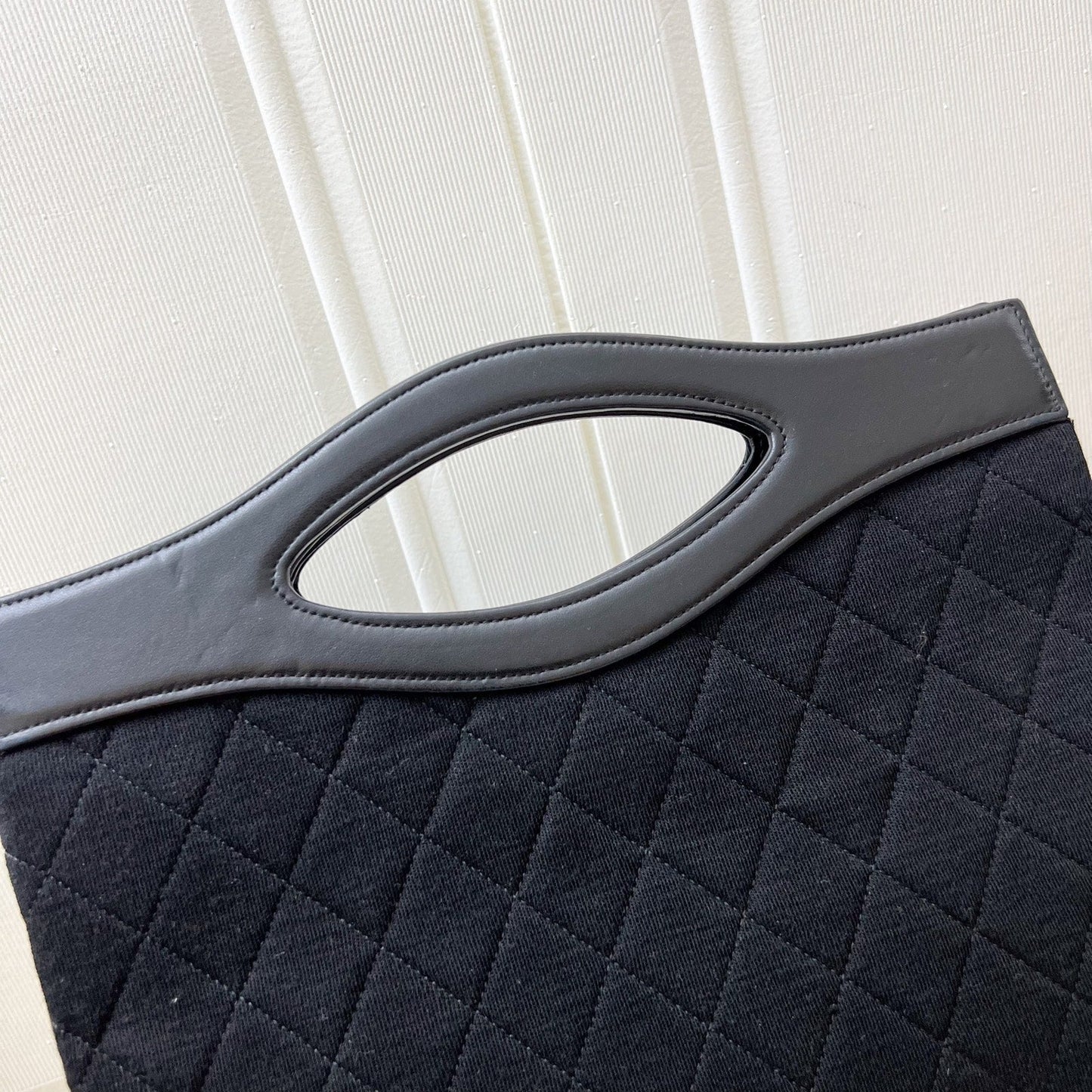 GLM-Large  31 Bag in Black Fabric and Lambskin and 24K GHW