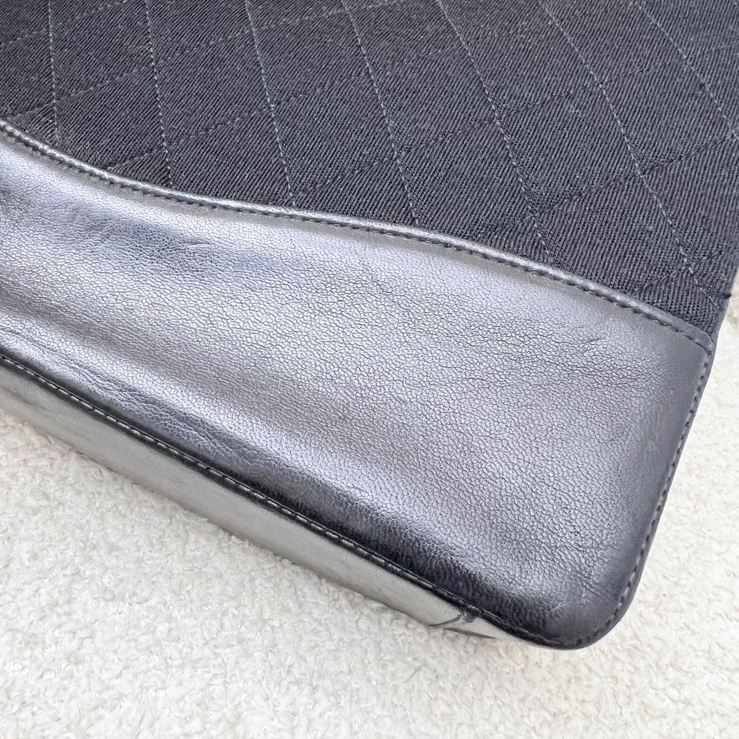 GLM-Large  31 Bag in Black Fabric and Lambskin and 24K GHW