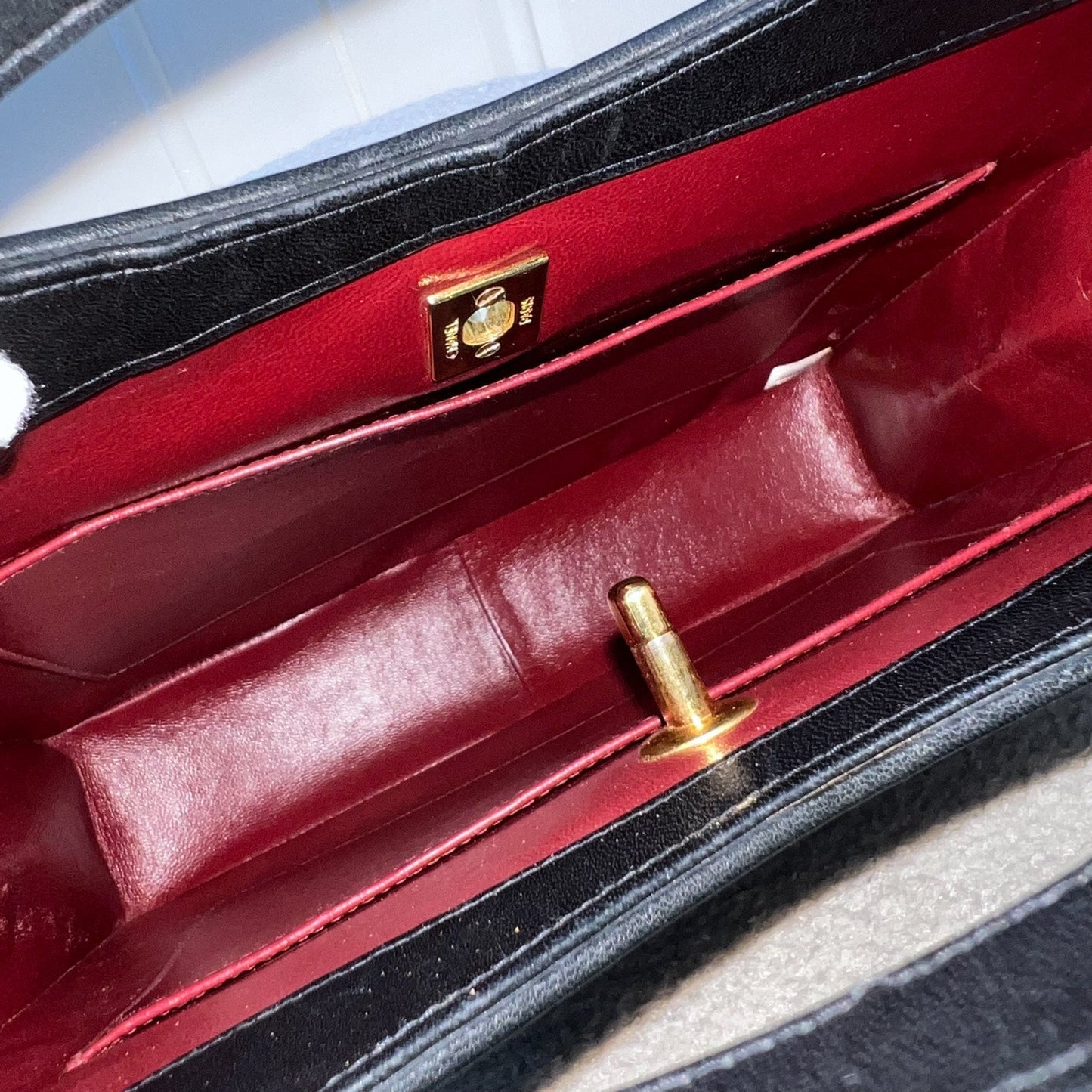 GLM-Large  31 Bag in Black Fabric and Lambskin and 24K GHW