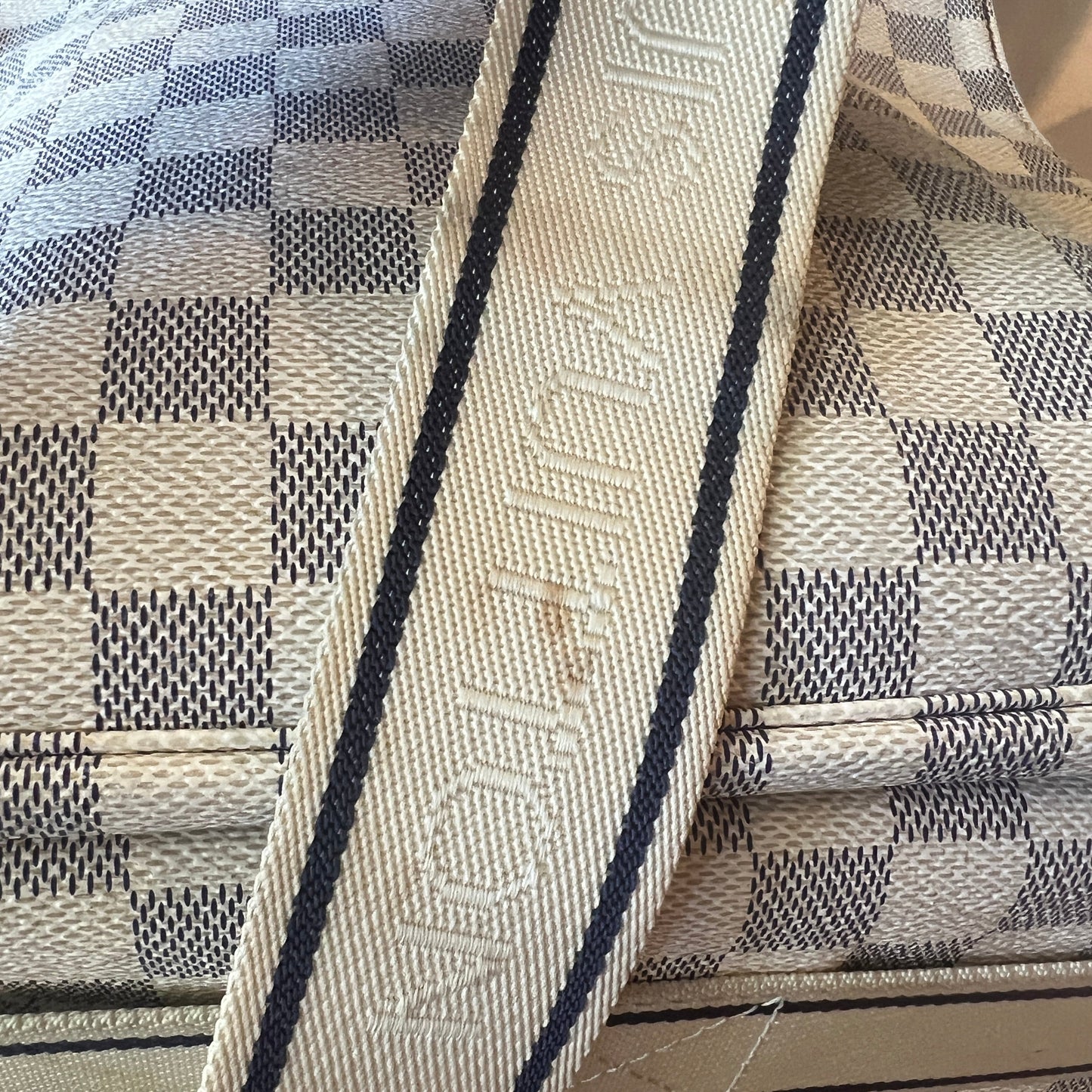 LOUIS VUITTON Damier Azur Naviglio Shoulder Bag