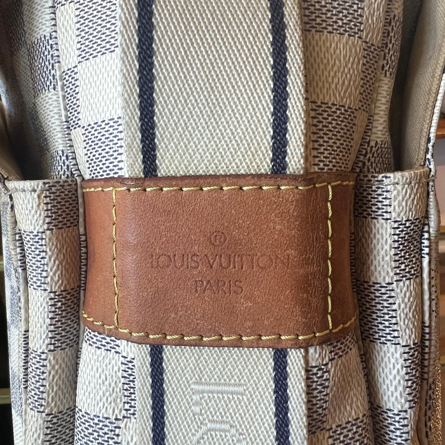 LOUIS VUITTON Damier Azur Naviglio Shoulder Bag