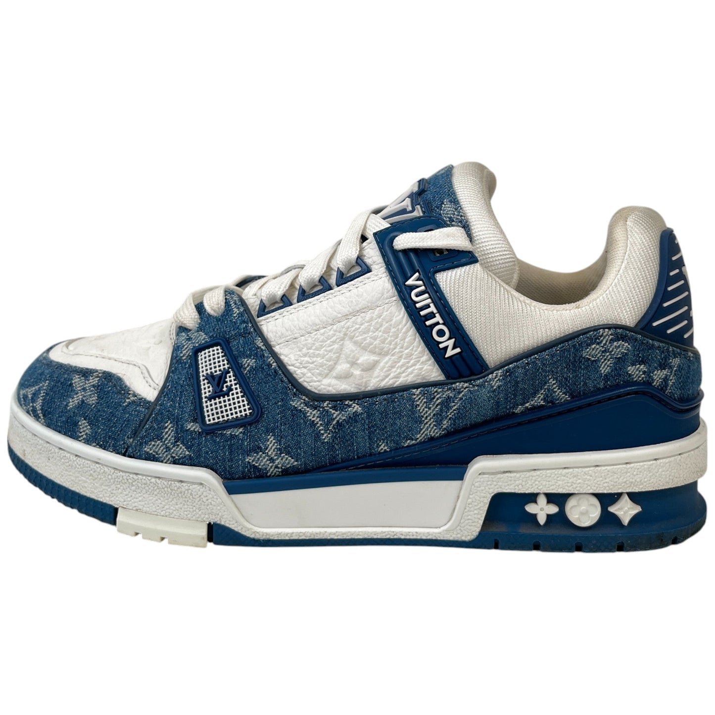 Women's Lv Denim Low Trainers White Size EU 38 / UK 5