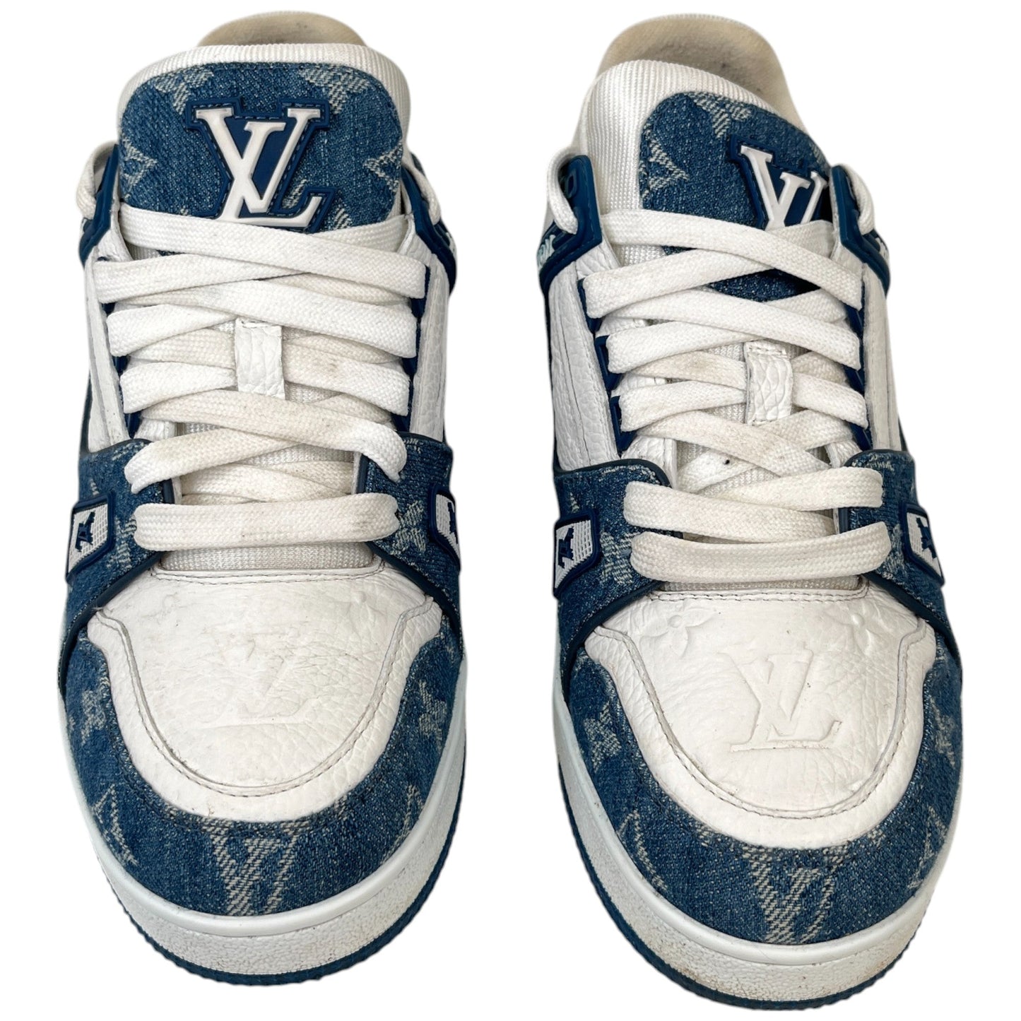 Women's Lv Denim Low Trainers White Size EU 38 / UK 5
