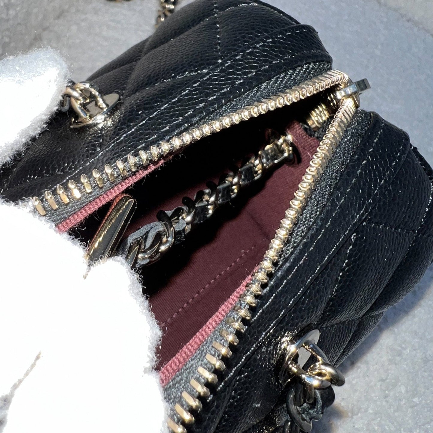 GLM-25P Bowling Bag in Black Caviar and LGHW (Model: AP4474)