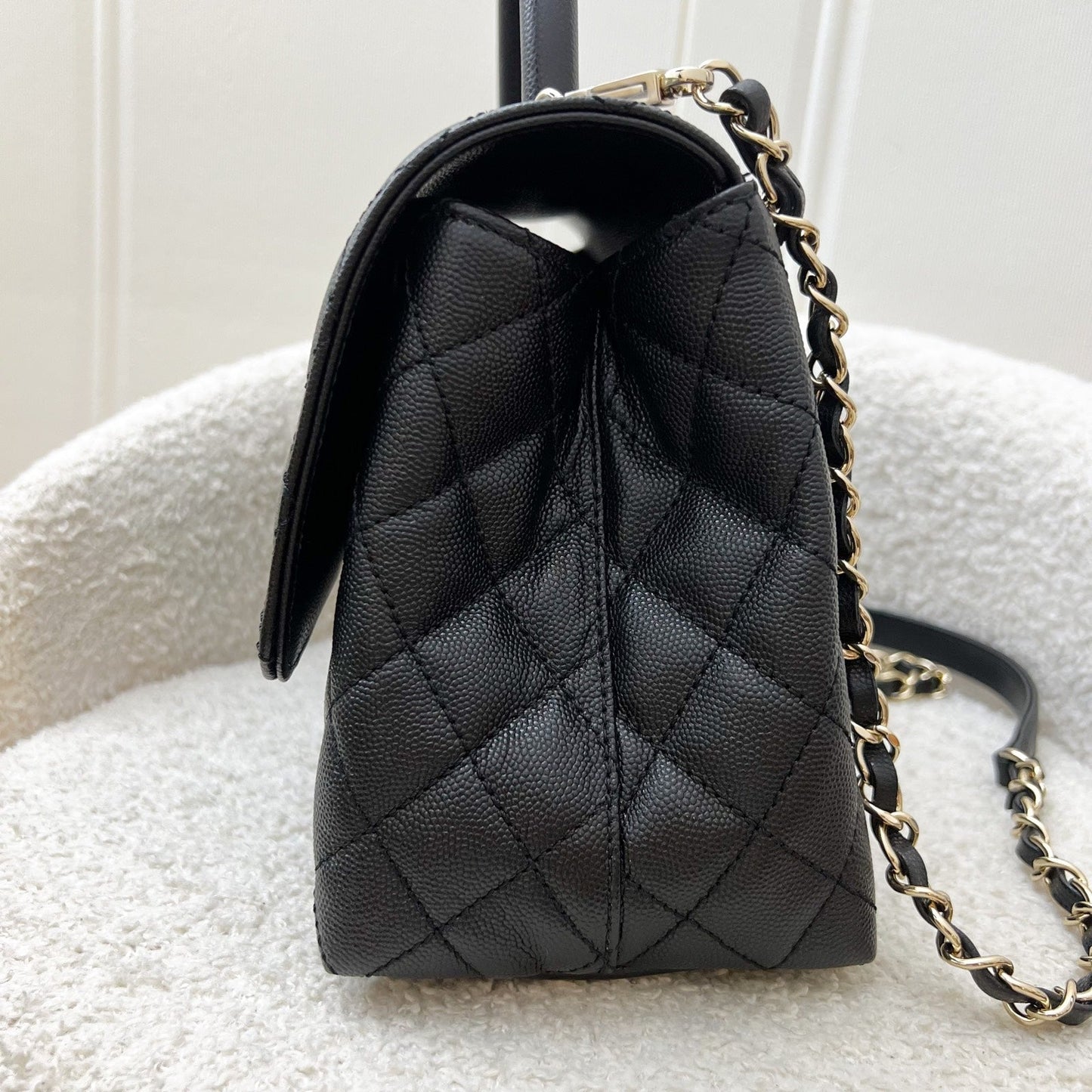 GLM-Medium 29cm Coco Handle in Black Caviar and GHW (Model: A92991)