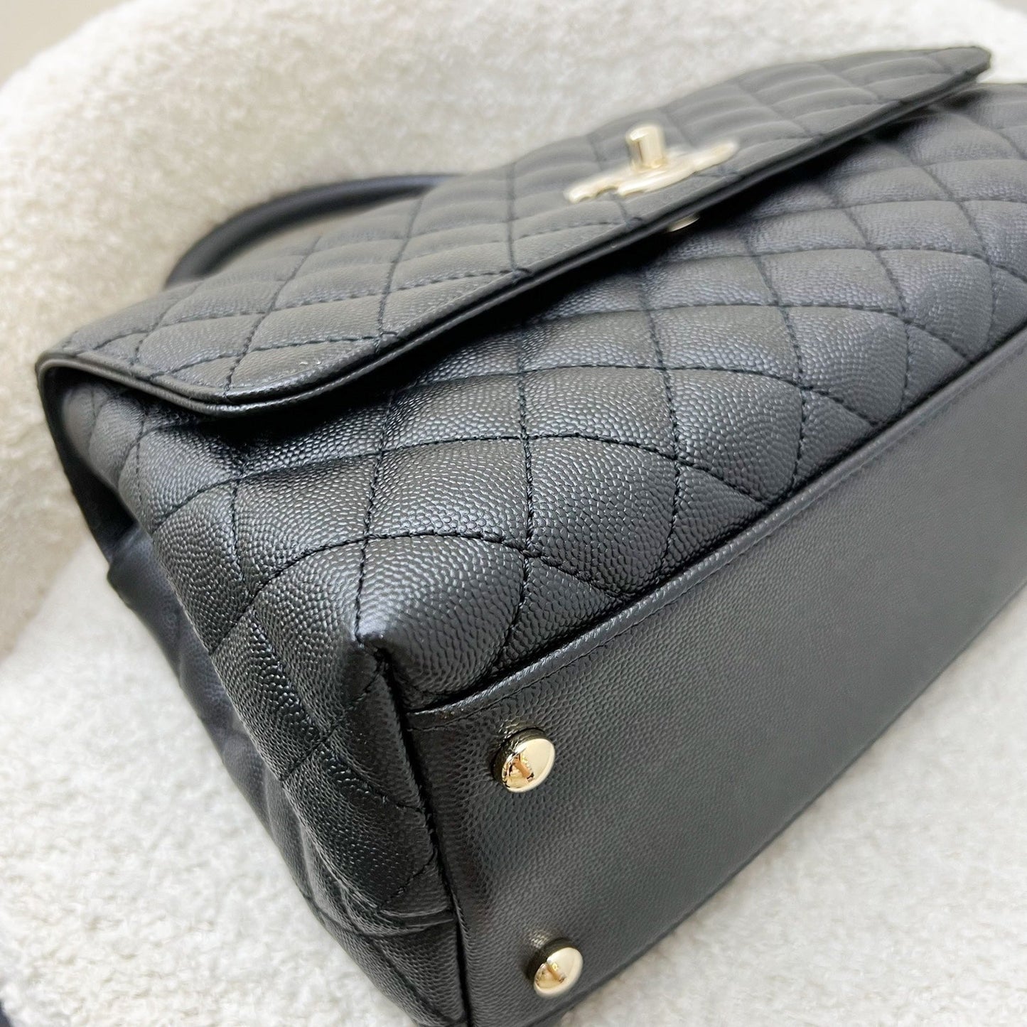 GLM-Medium 29cm Coco Handle in Black Caviar and GHW (Model: A92991)