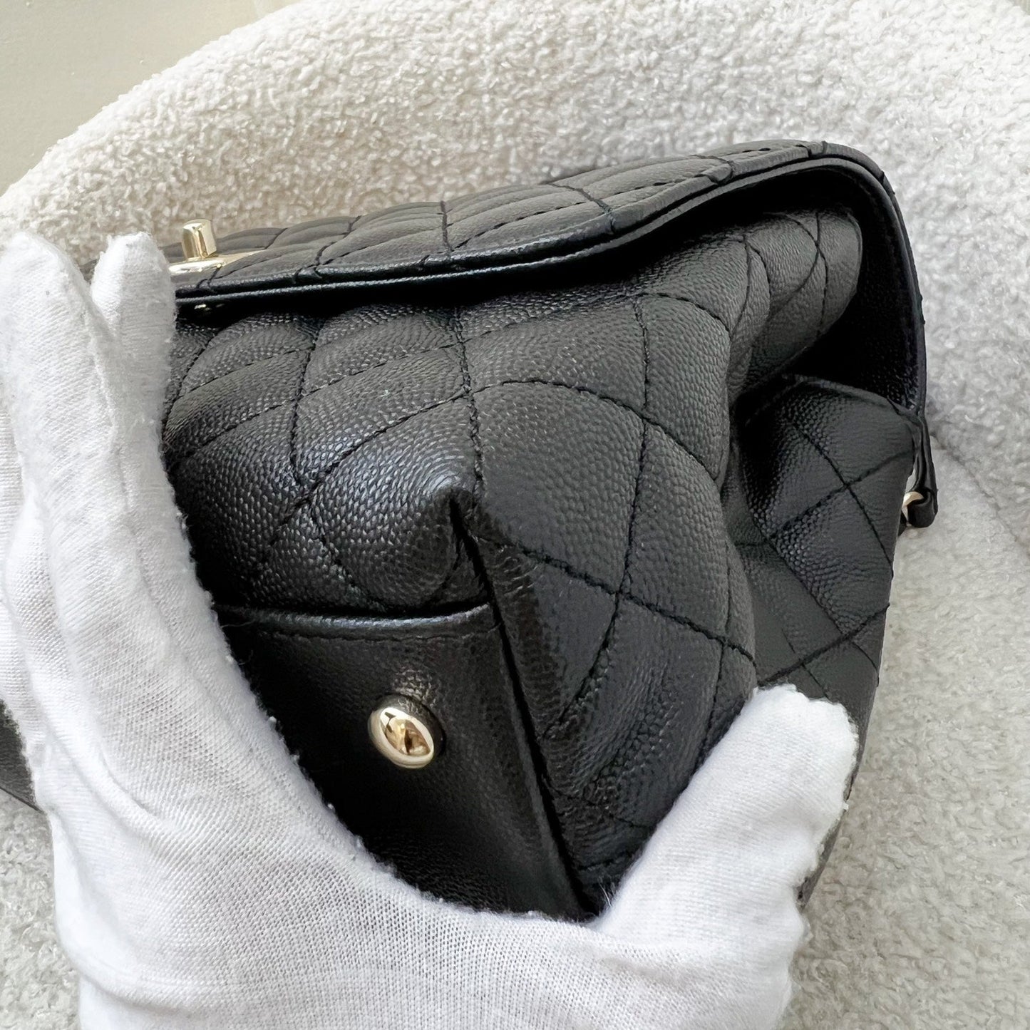 GLM-Medium 29cm Coco Handle in Black Caviar and GHW (Model: A92991)
