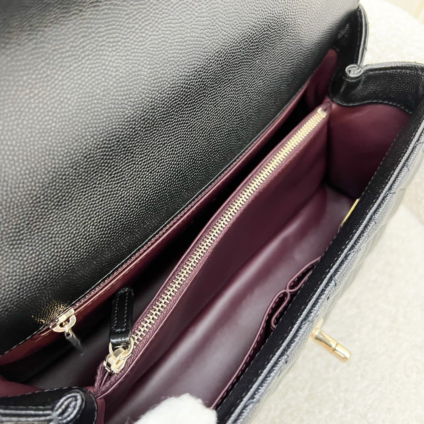GLM-Medium 29cm Coco Handle in Black Caviar and GHW (Model: A92991)