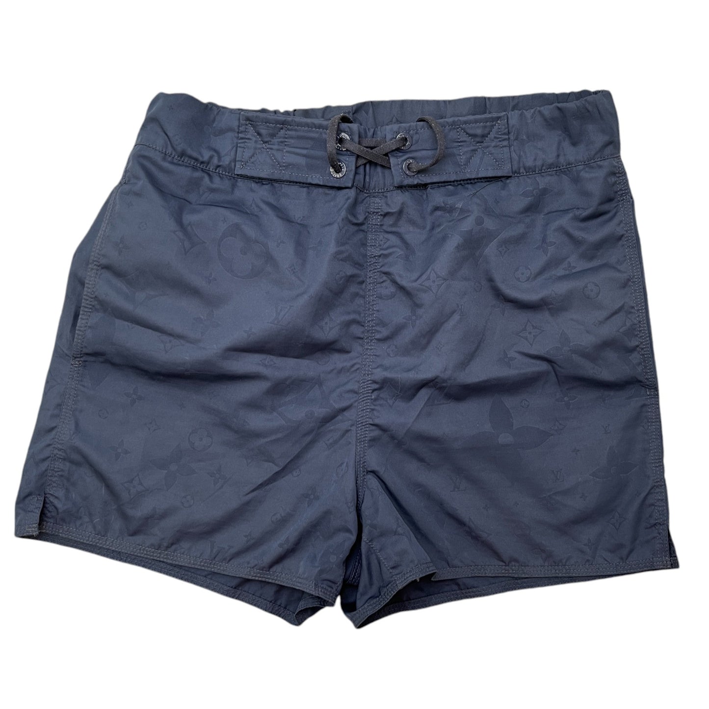 Men's 3D Pocket Monogram Board Swim Shorts Navy Size XS
