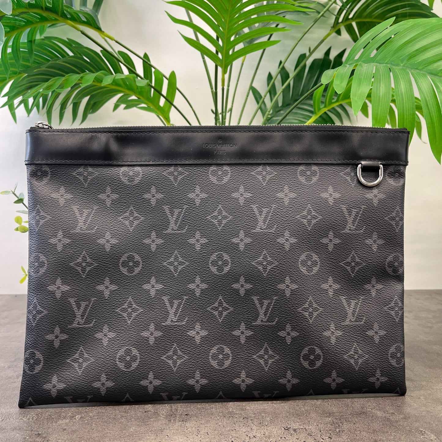 Men's Apollo Monogram Eclipse Clutch Black