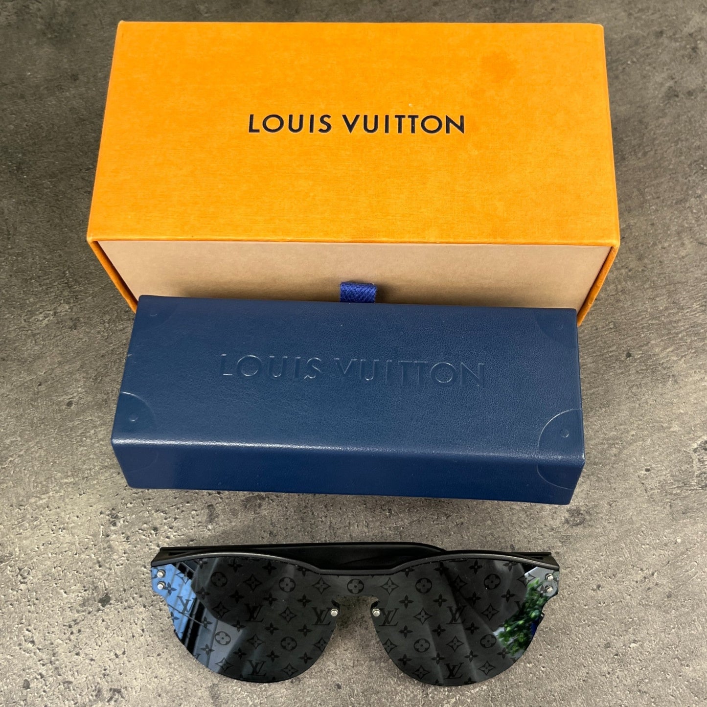 Men's Lv Waimea Round Sunglasses Black