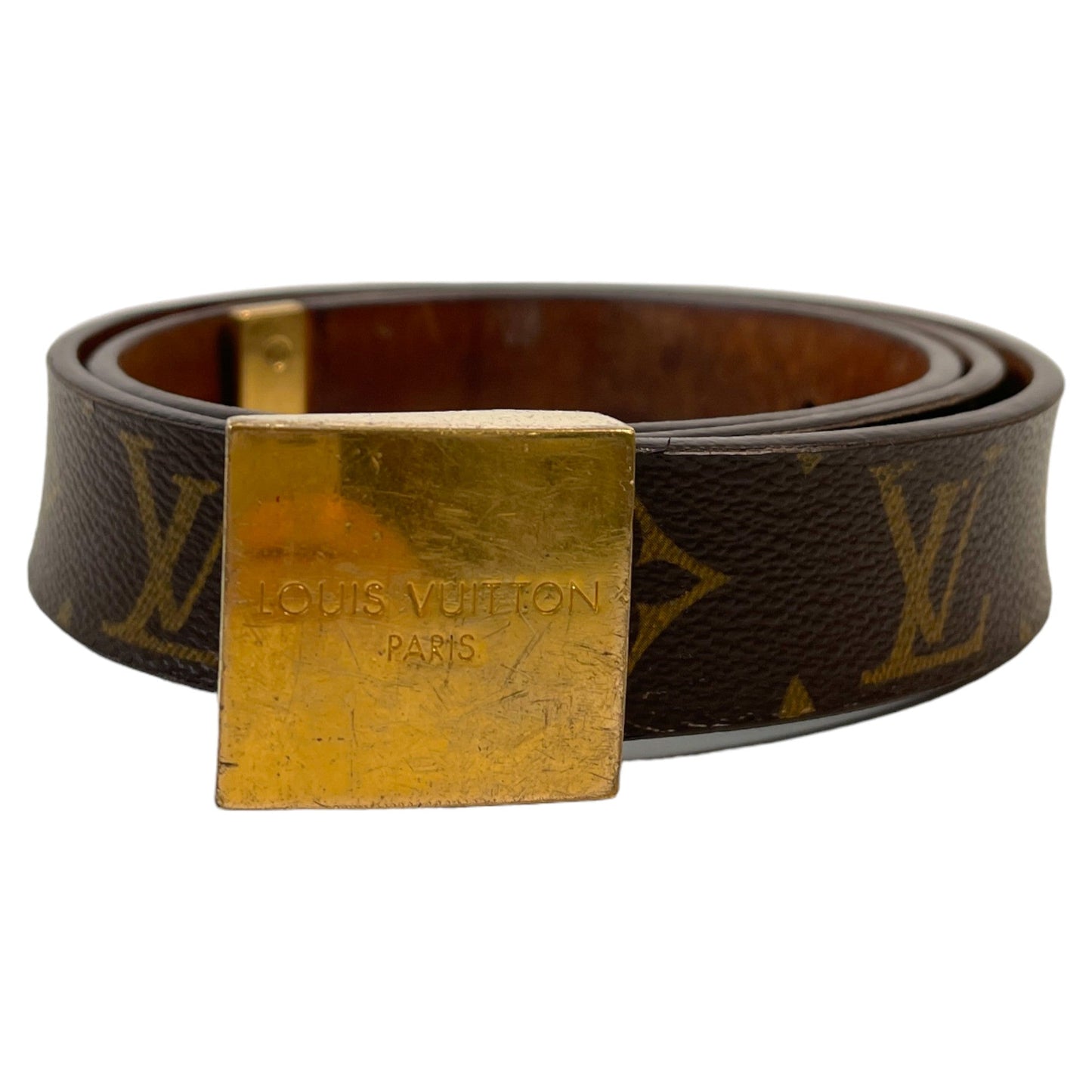 Men's Monogram Belt Brown Size Waist 30"
