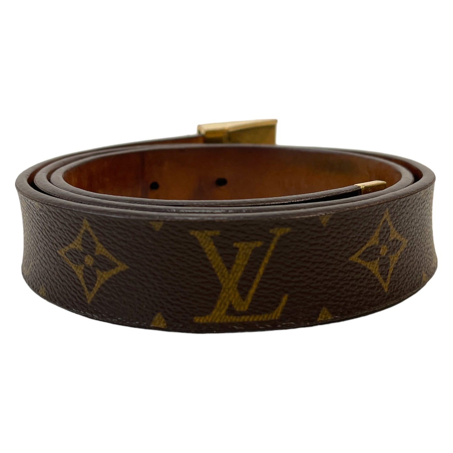 Men's Monogram Belt Brown Size Waist 30"