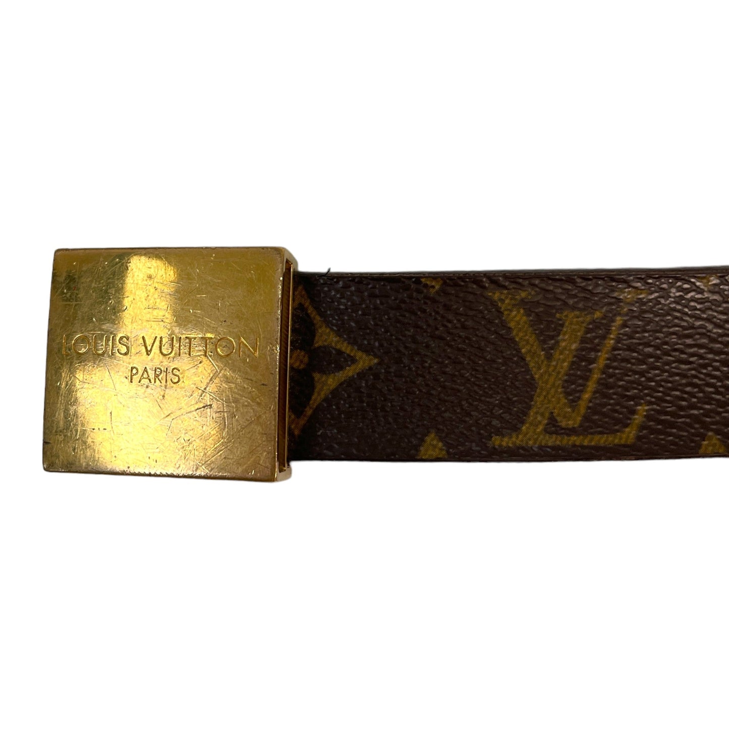 Men's Monogram Belt Brown Size Waist 30"