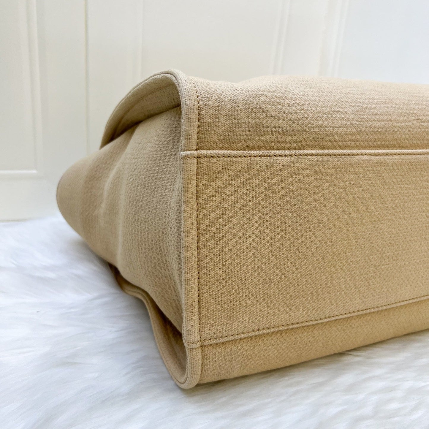 GLM-Large Deauville Tote in 22C Beige Fabric SHW