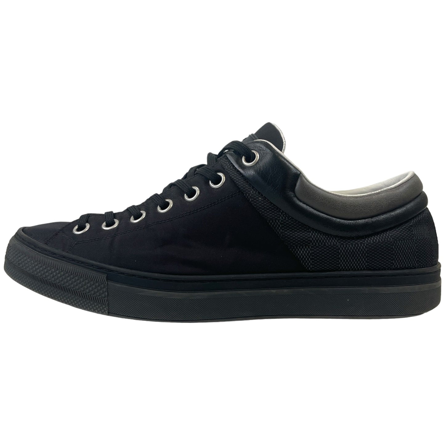 Men's Luxembourg Damier Low Trainers Black Size EU 43 / UK 9
