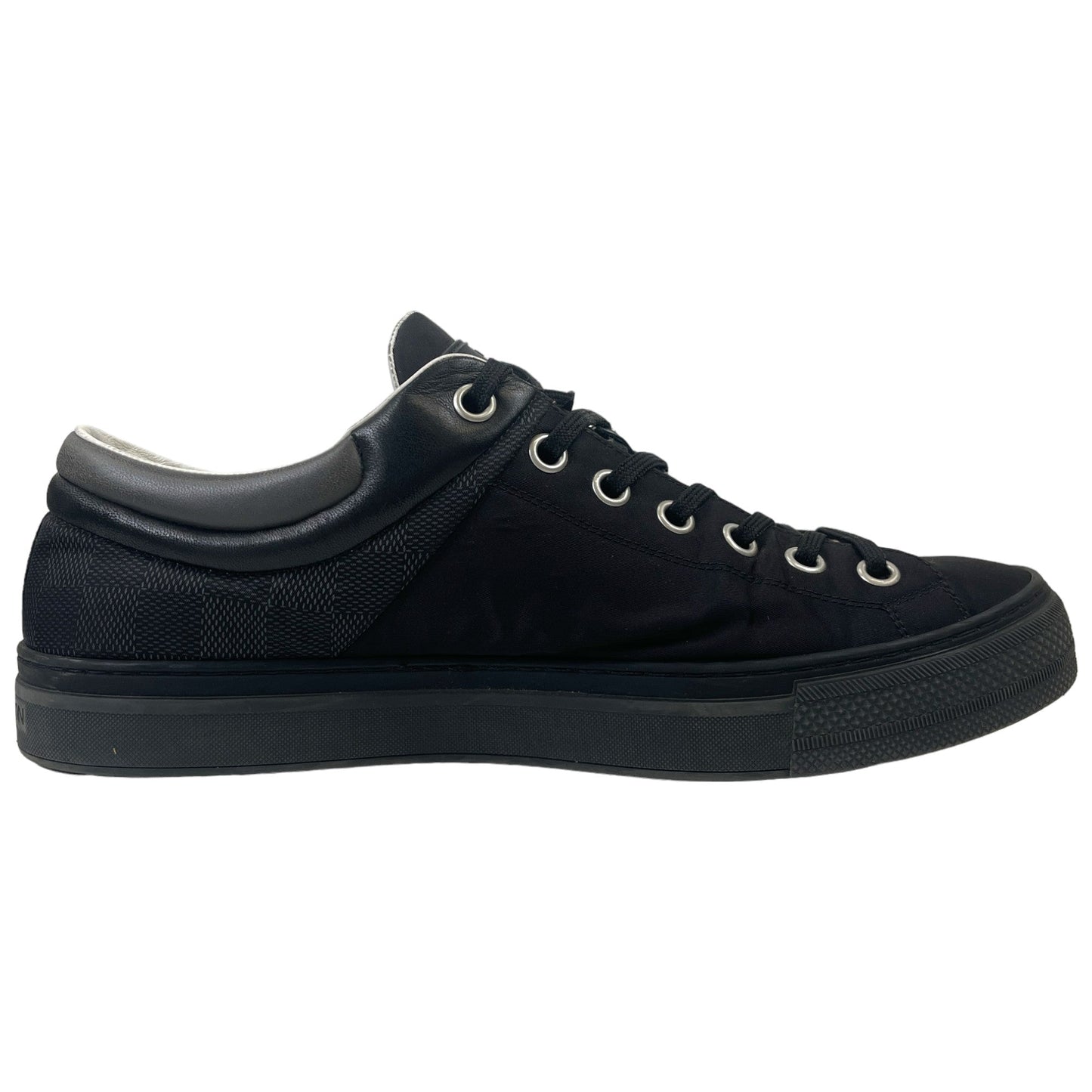 Men's Luxembourg Damier Low Trainers Black Size EU 43 / UK 9