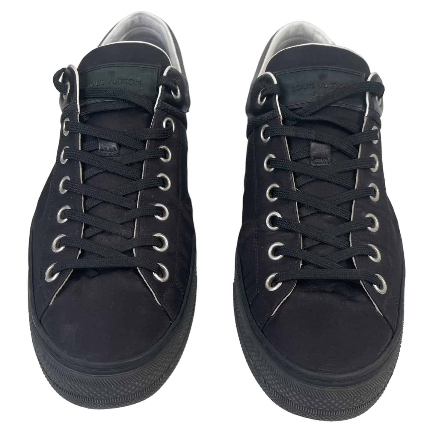 Men's Luxembourg Damier Low Trainers Black Size EU 43 / UK 9