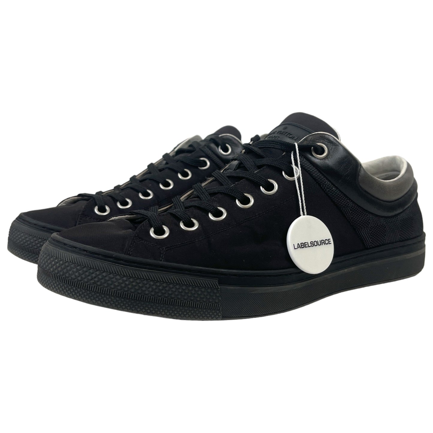 Men's Luxembourg Damier Low Trainers Black Size EU 43 / UK 9