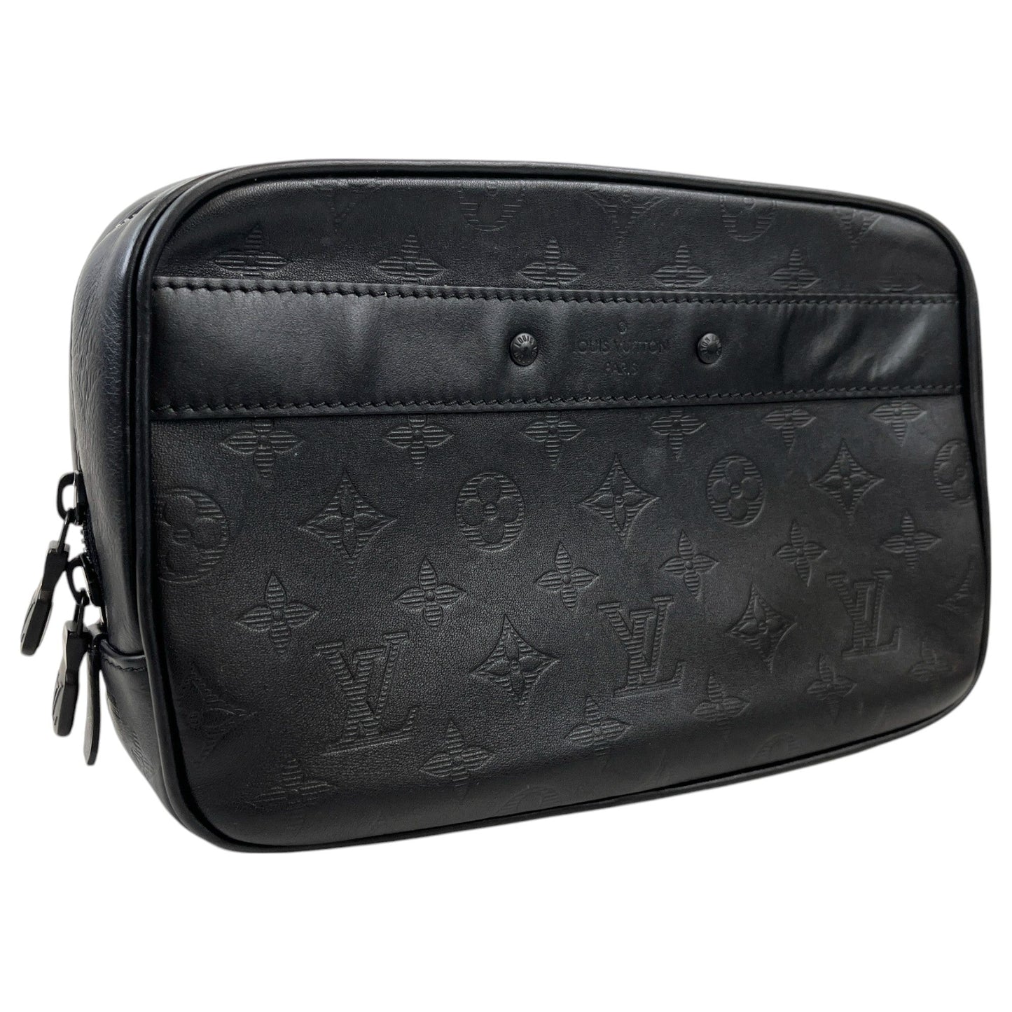 Men's Toiletry Pouch Gm Monogram Shadow Bag Black