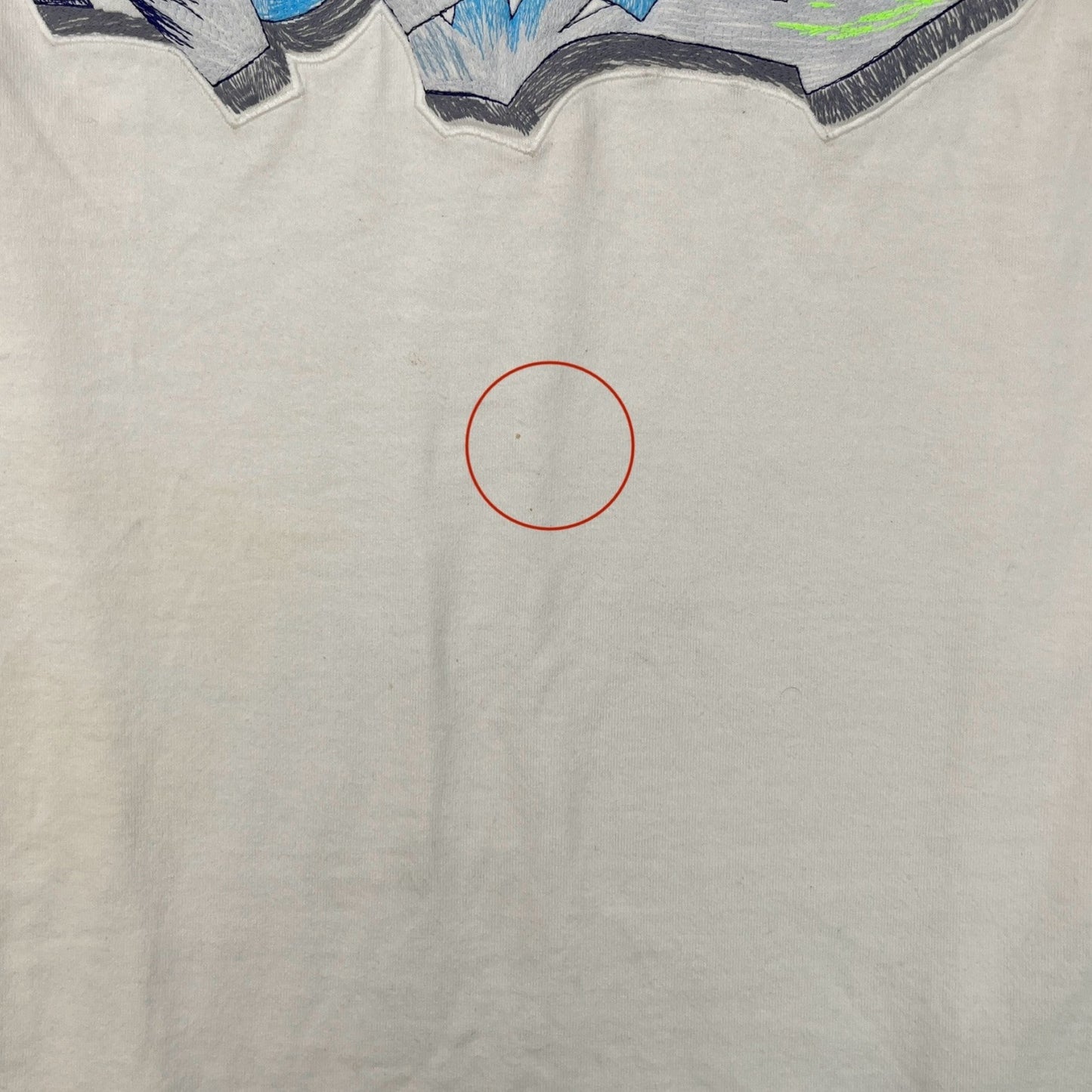 Men's Graffiti Logo T-Shirt Cream Size M
