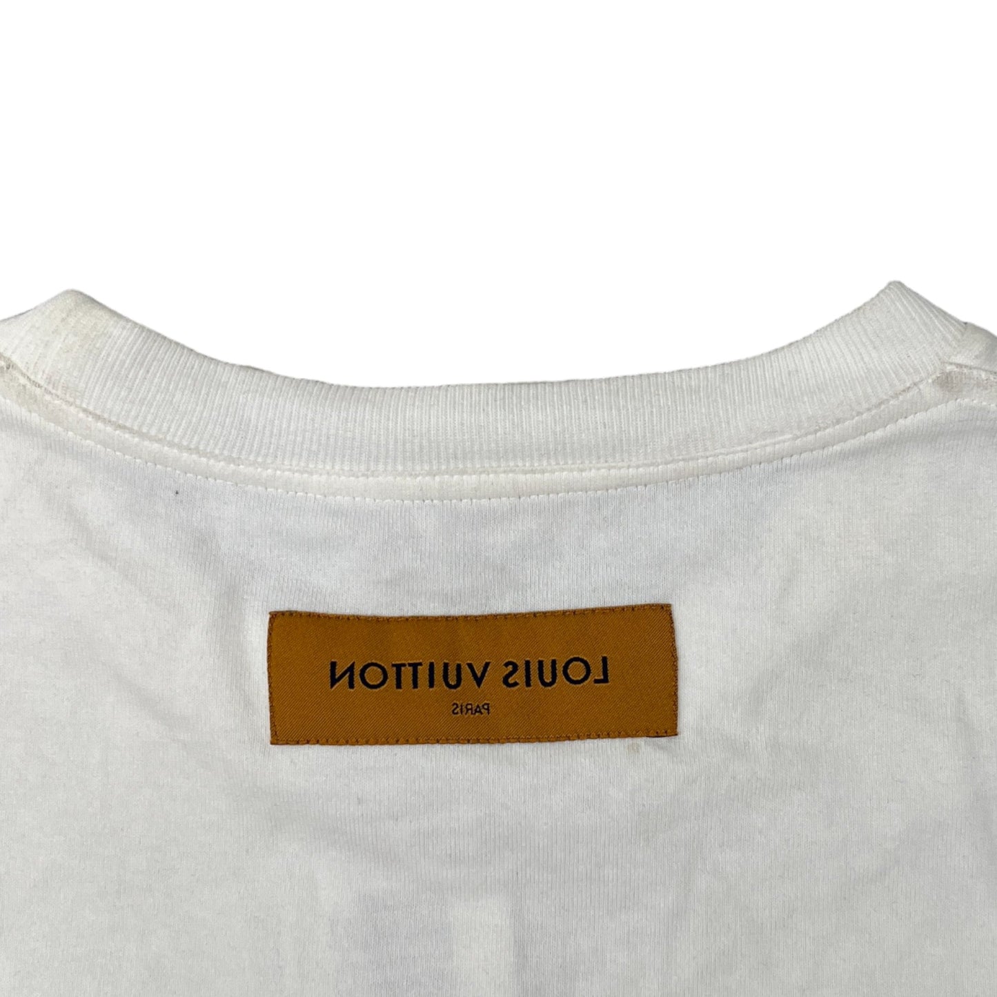 Men's Graffiti Logo T-Shirt Cream Size M