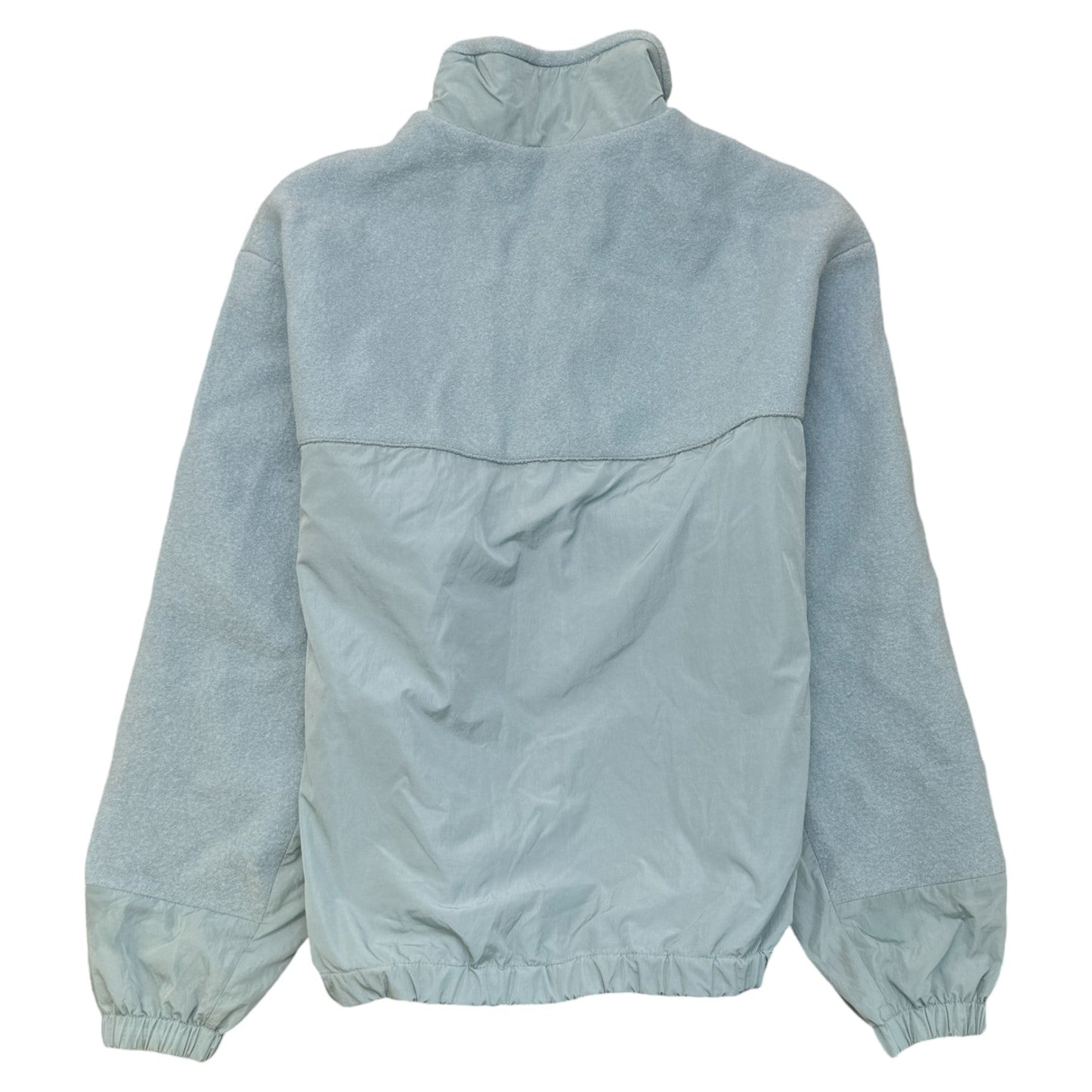Men's Mixed Material Anorak Jacket Blue Size IT 48 / M