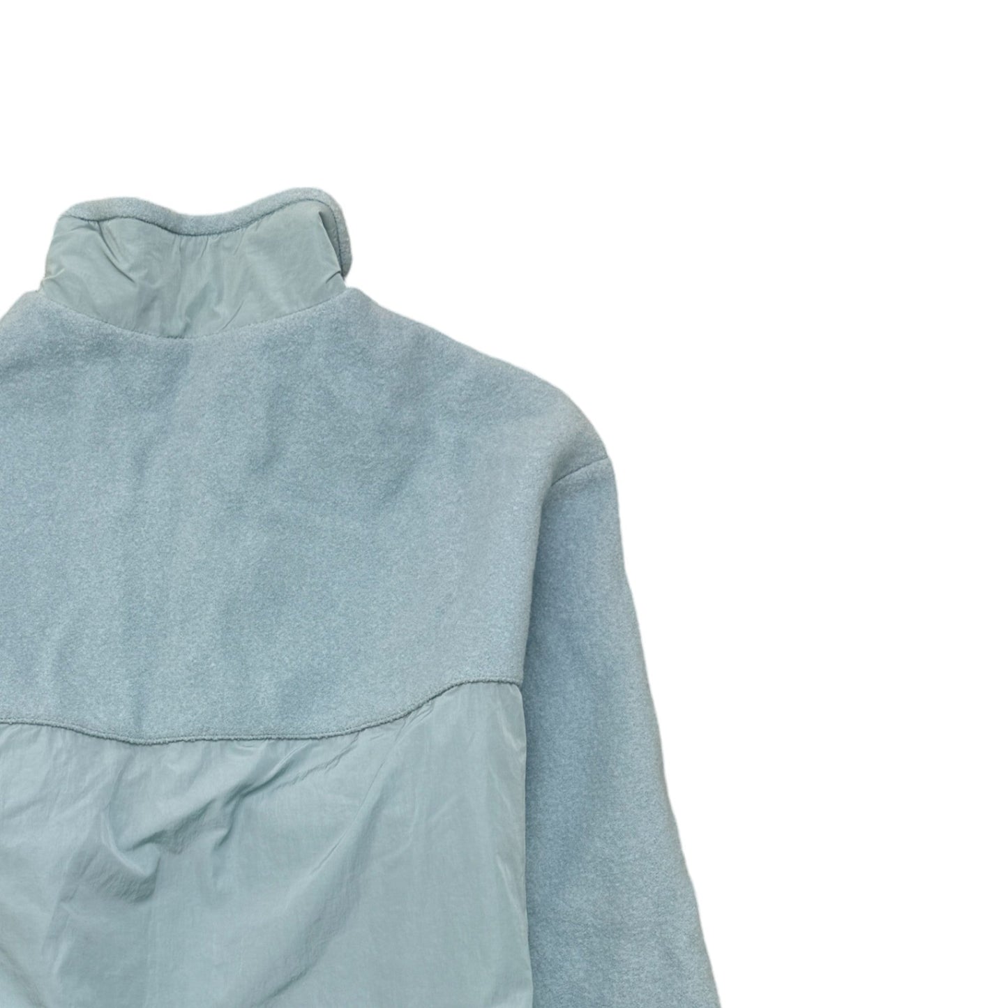 Men's Mixed Material Anorak Jacket Blue Size IT 48 / M
