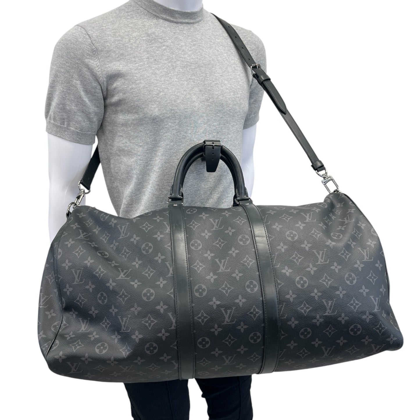 Men's Keepall Bandoulire 55 Bag Black