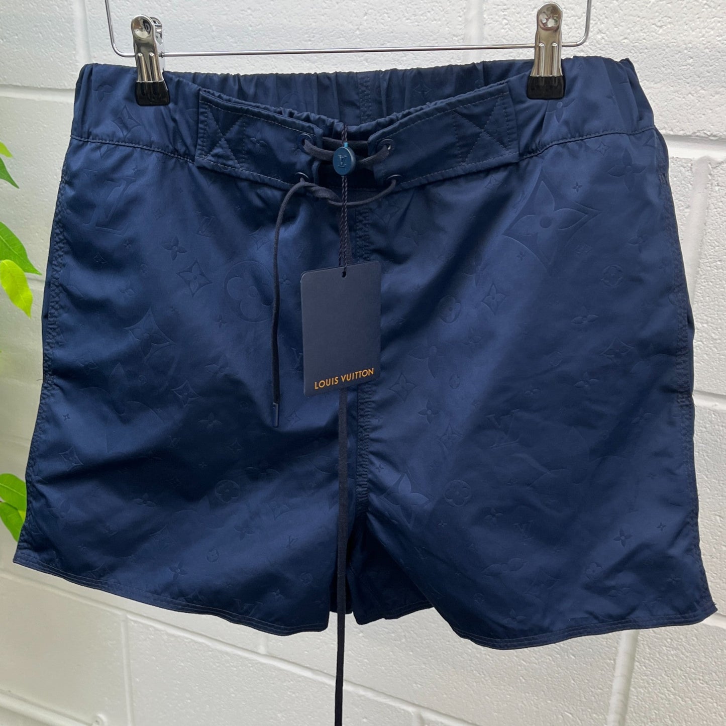 Men's Monogram Swim Shorts Navy Size M