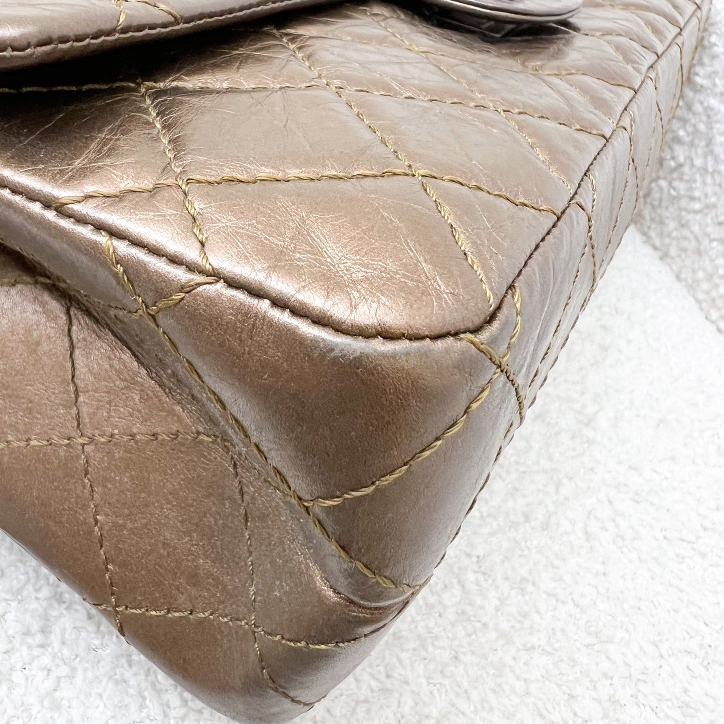GLM-2.55 Reissue 226 Flap in Bronze Distressed Calfskin and RHW