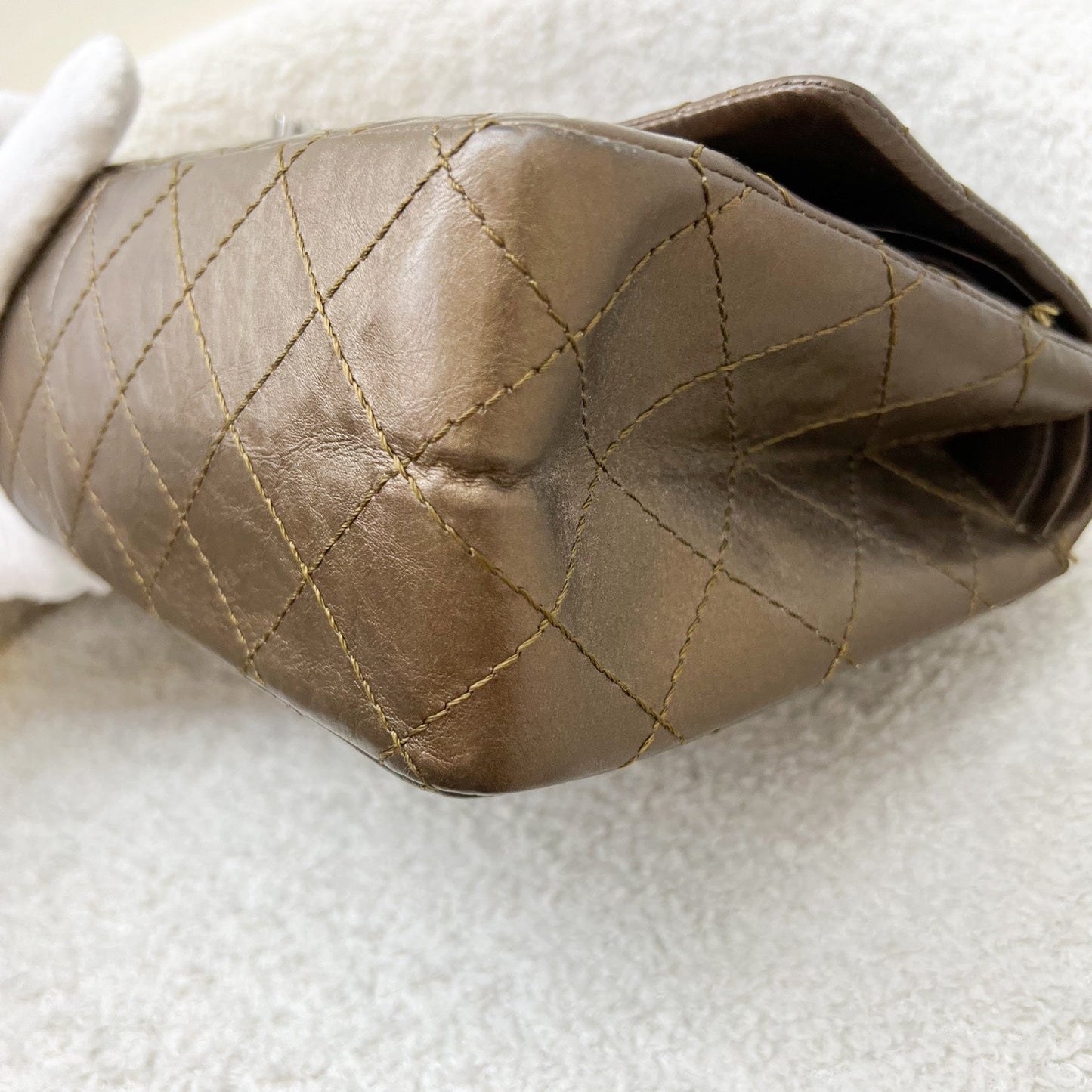 GLM-2.55 Reissue 226 Flap in Bronze Distressed Calfskin and RHW